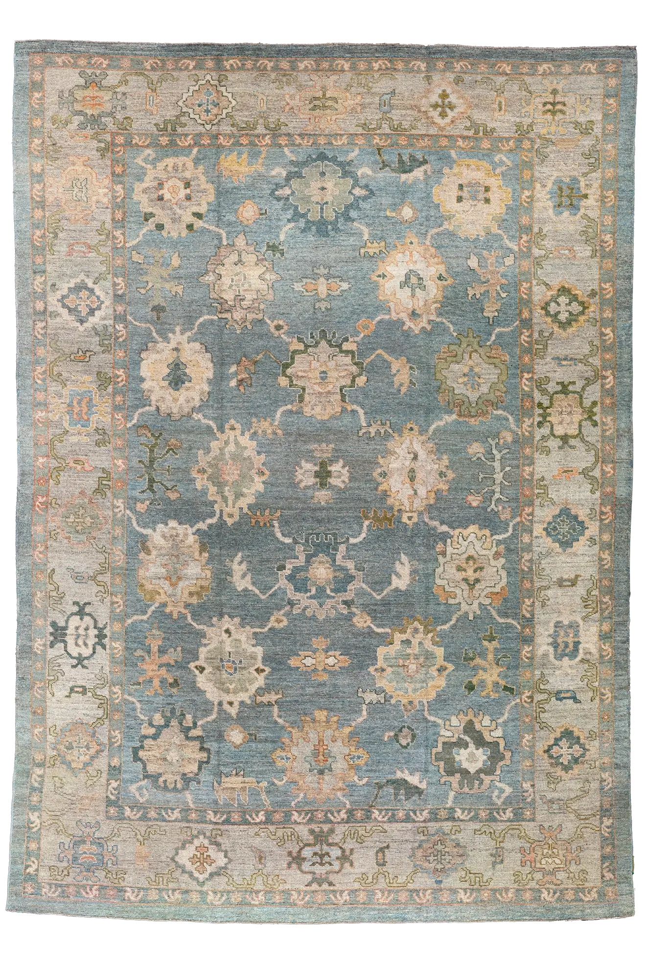 Thumbnail 3 for Turkey Oushak Tribal Rug 95700