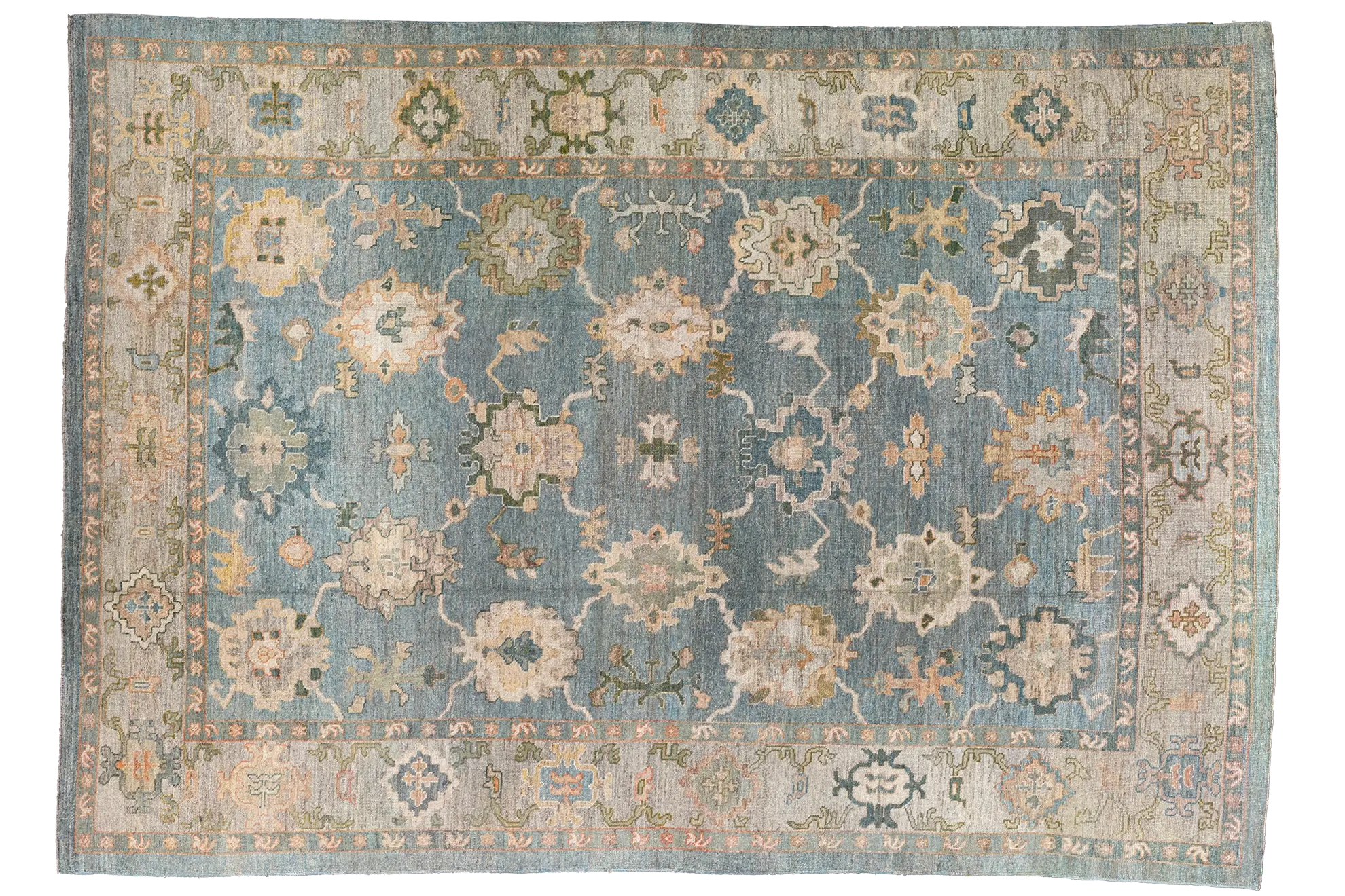 Thumbnail 7 for Turkey Oushak Tribal Rug 95700