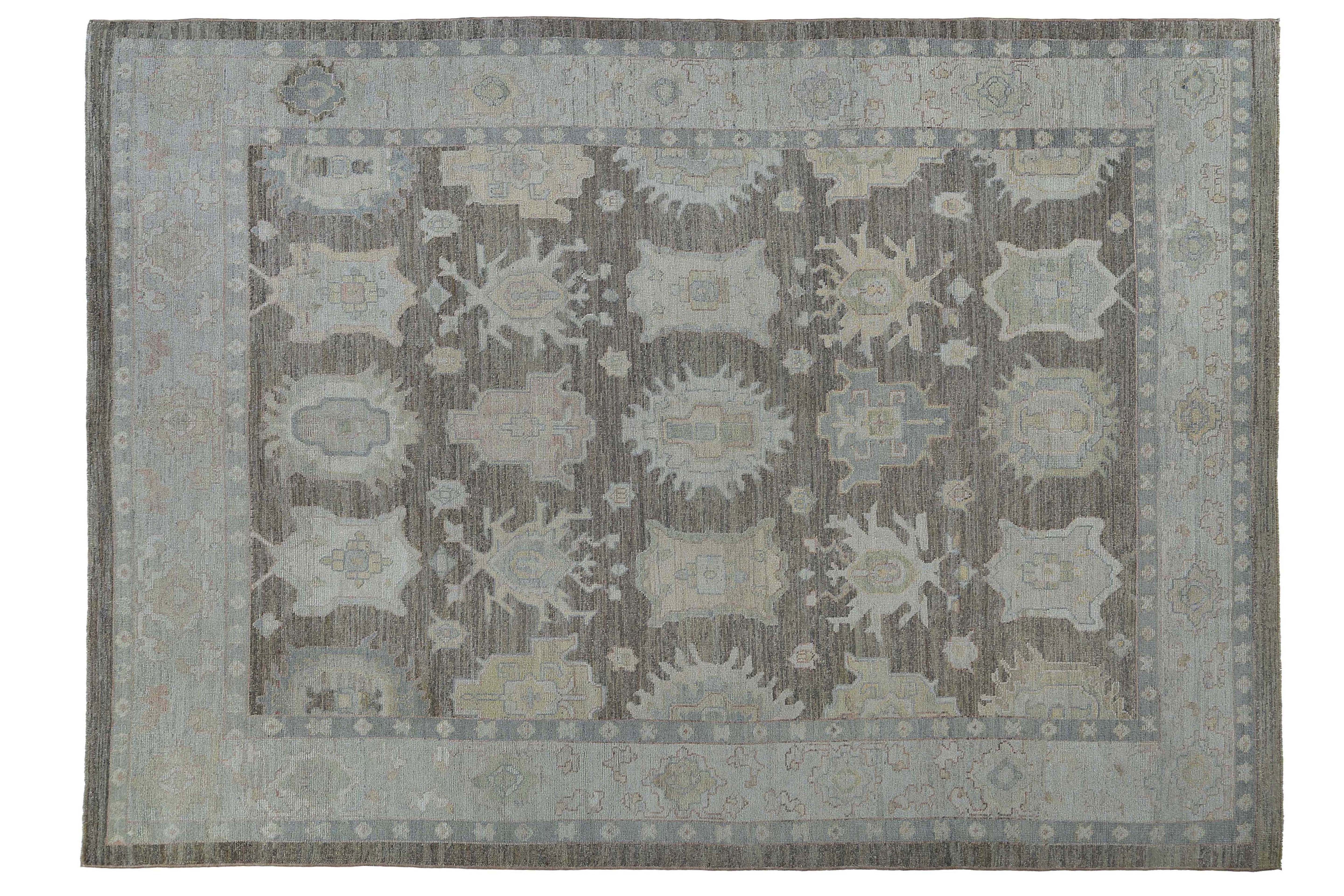 Thumbnail 2 for Turkey Oushak Tribal Rug 95447