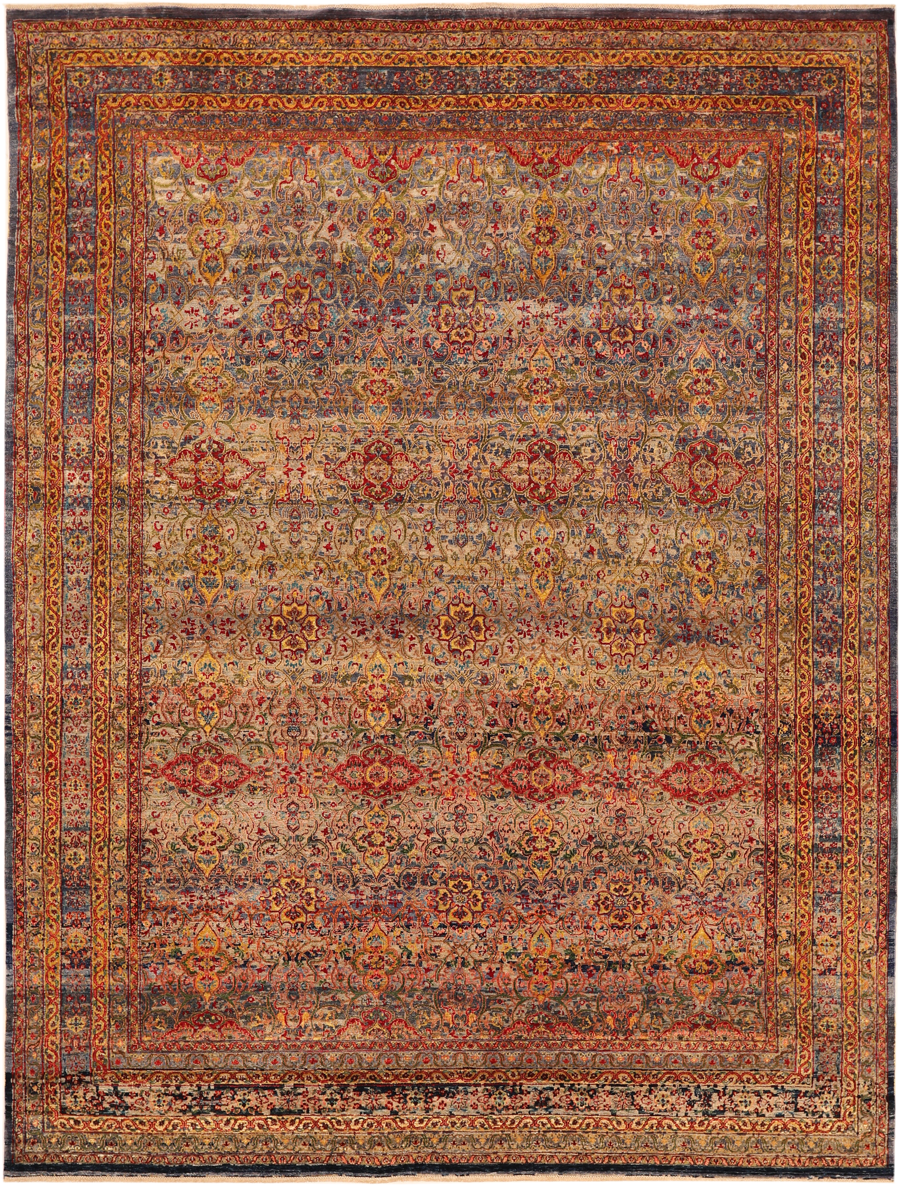 Thumbnail 6 for India Sari Silk Modern / Contemporary Rug 93822
