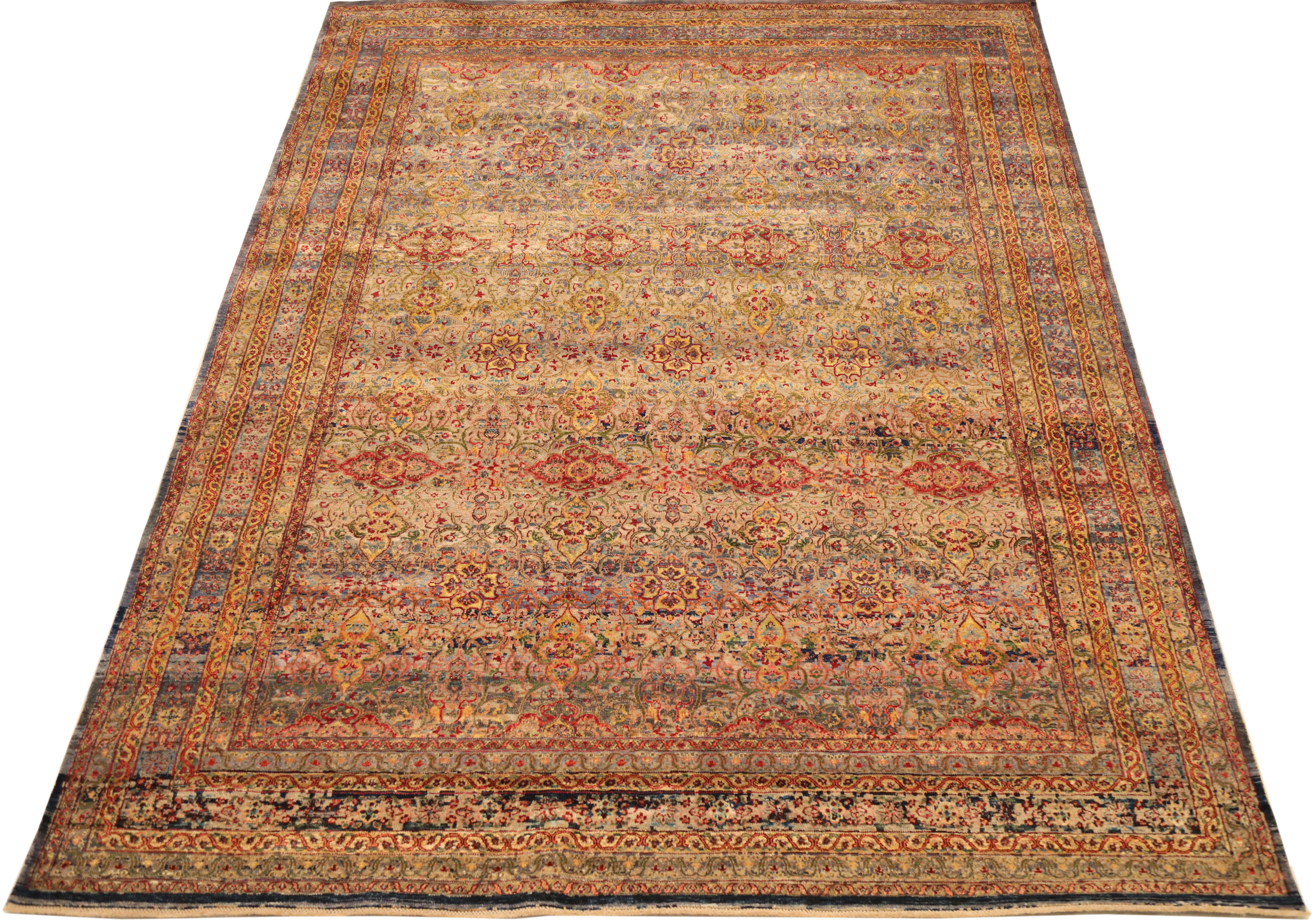 Thumbnail 2 for India Sari Silk Modern / Contemporary Rug 93822