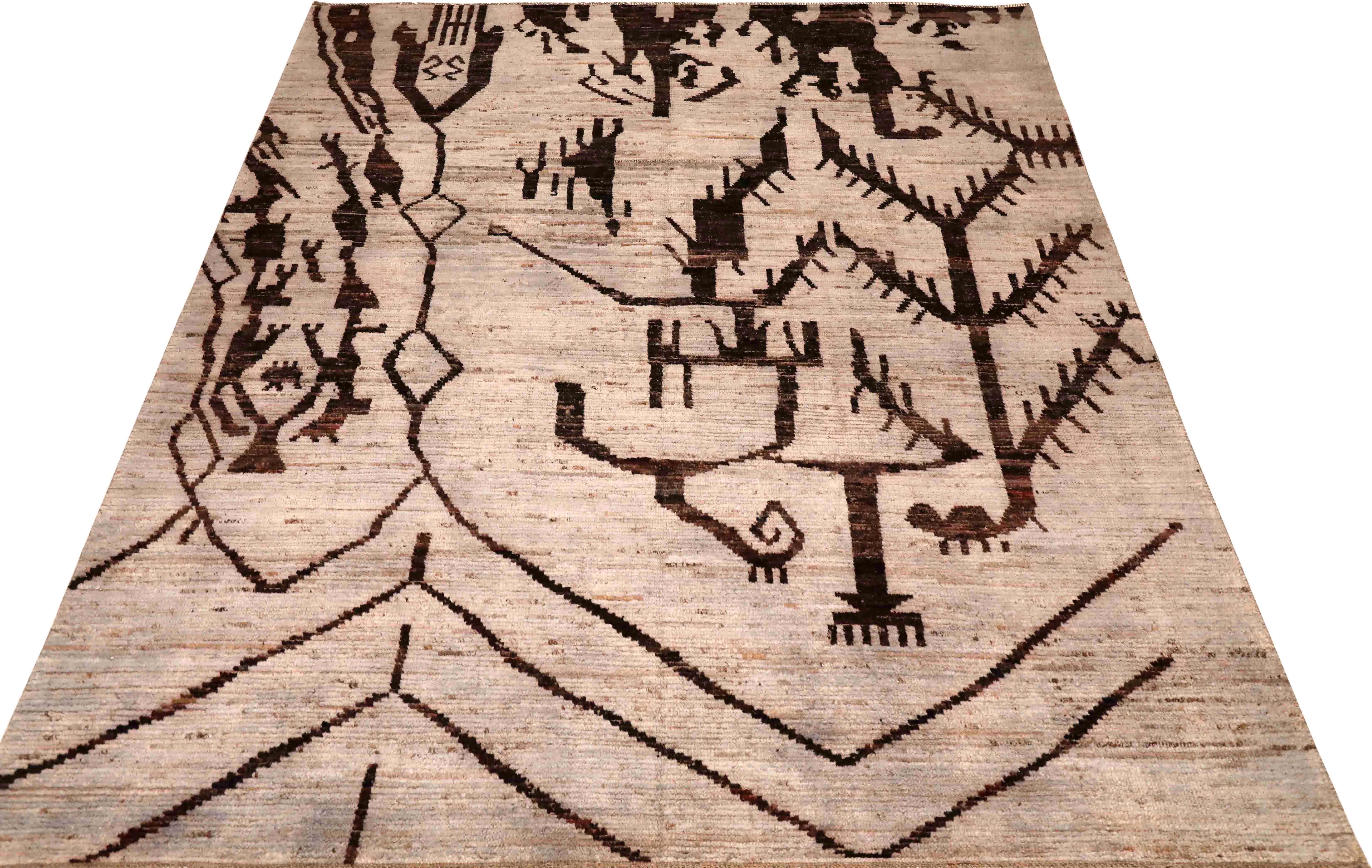 Thumbnail 9 for Afghanistan Moroccan Tribal Rug 96397