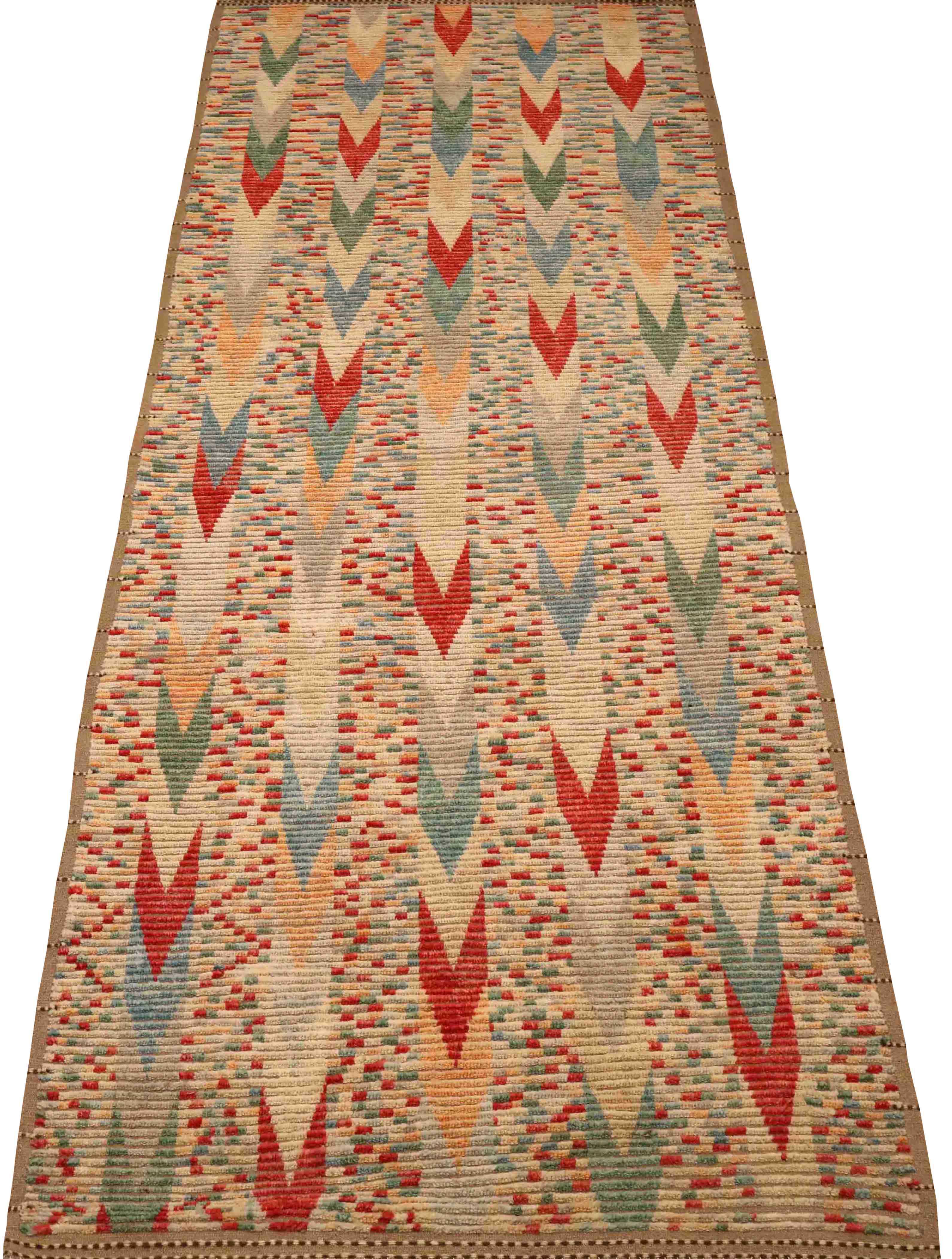 Thumbnail 15 for Afghanistan Moroccan Tribal Rug 96357