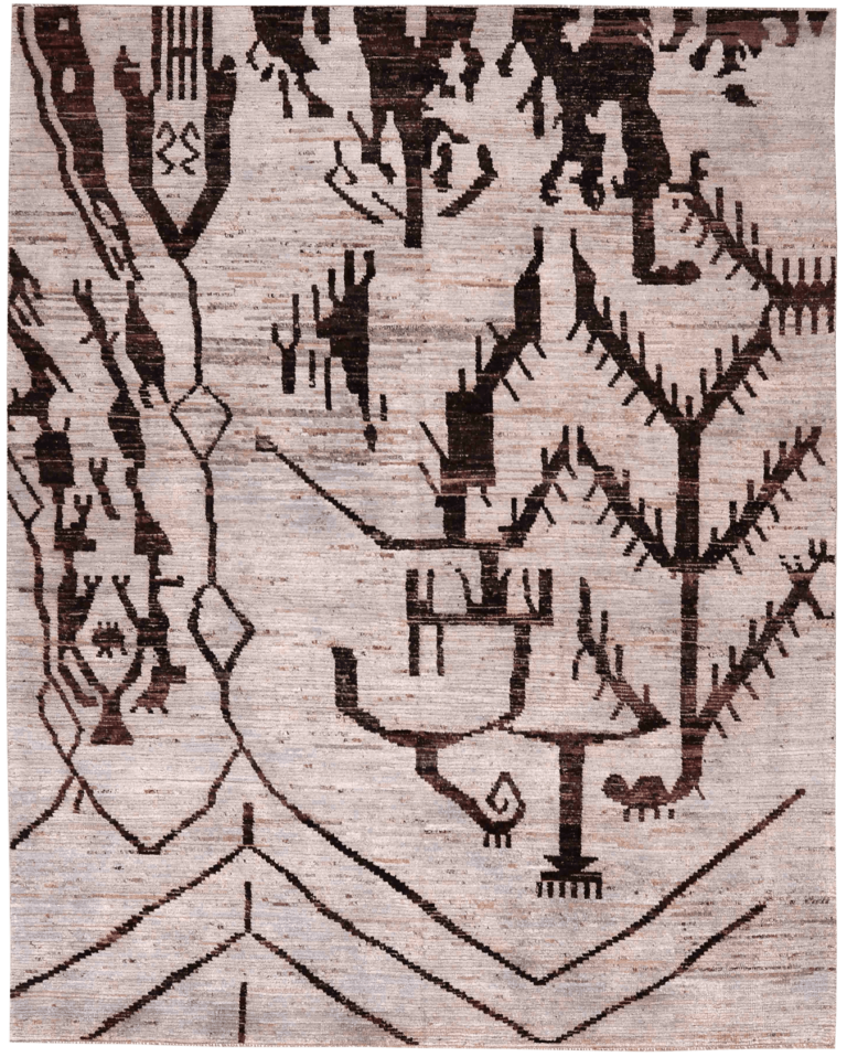 Thumbnail 4 for Afghanistan Moroccan Tribal Rug 96397