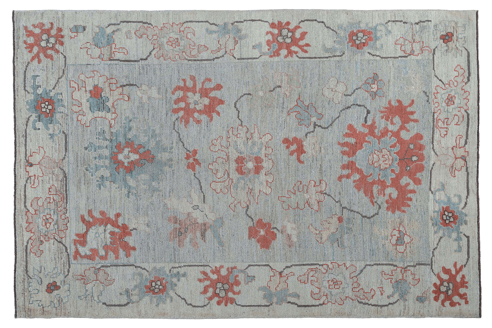 Thumbnail 4 for Turkey Oushak Tribal Rug 95449