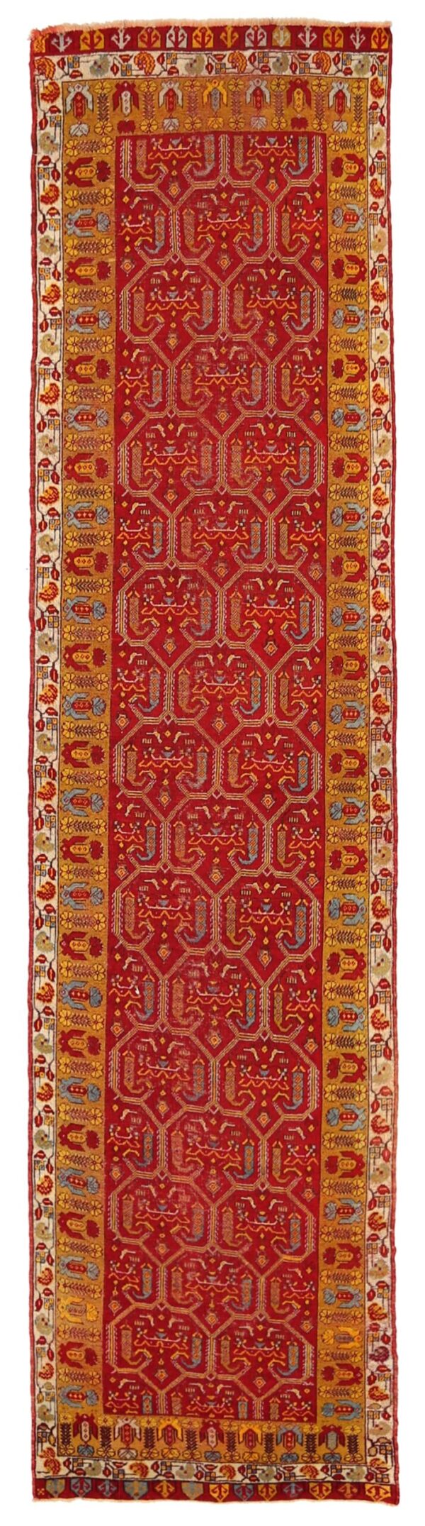 Thumbnail 4 for Antique Turkey Oushak Tribal Rug 92351