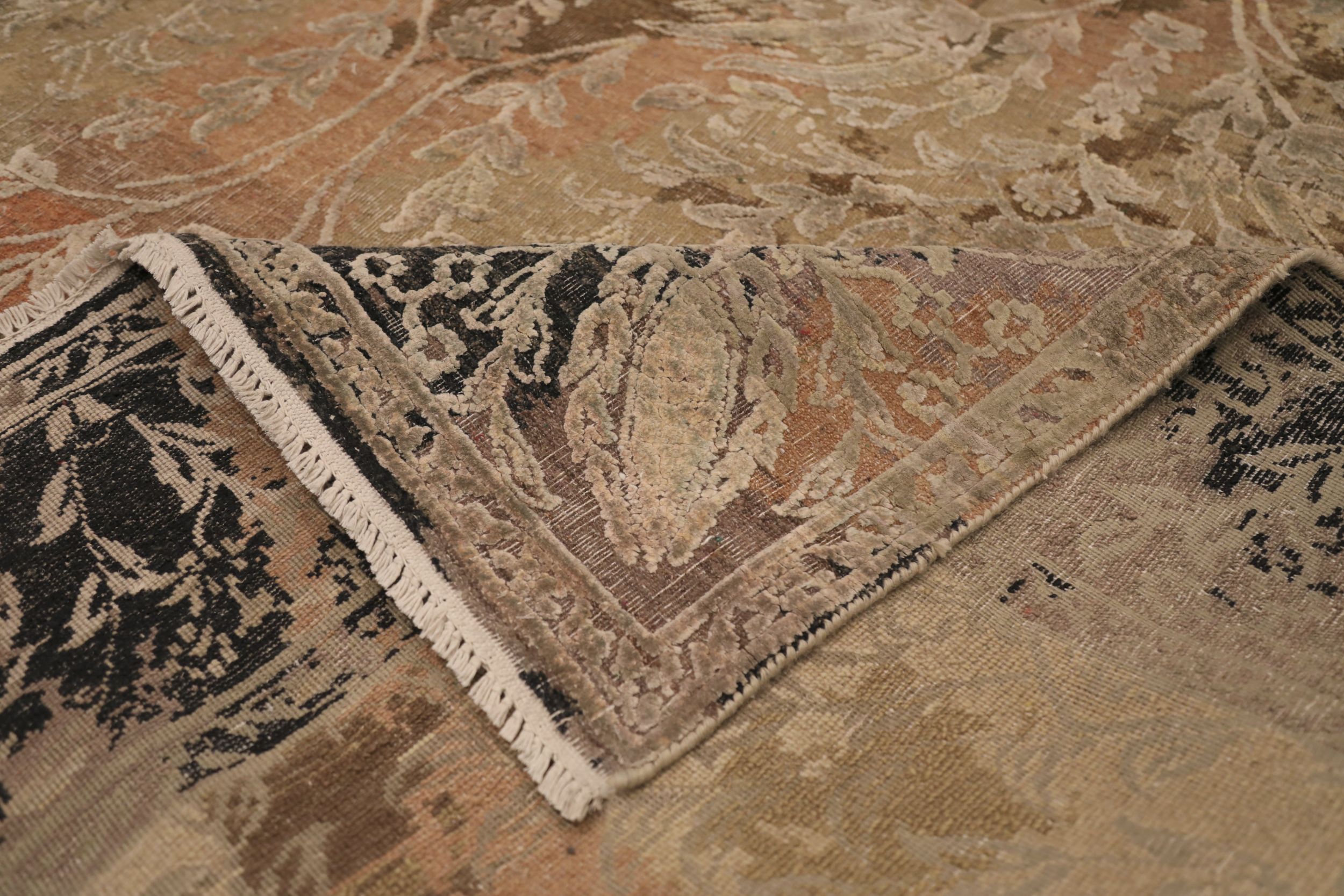 Thumbnail 7 for India Sari Silk Modern / Contemporary Rug 93843