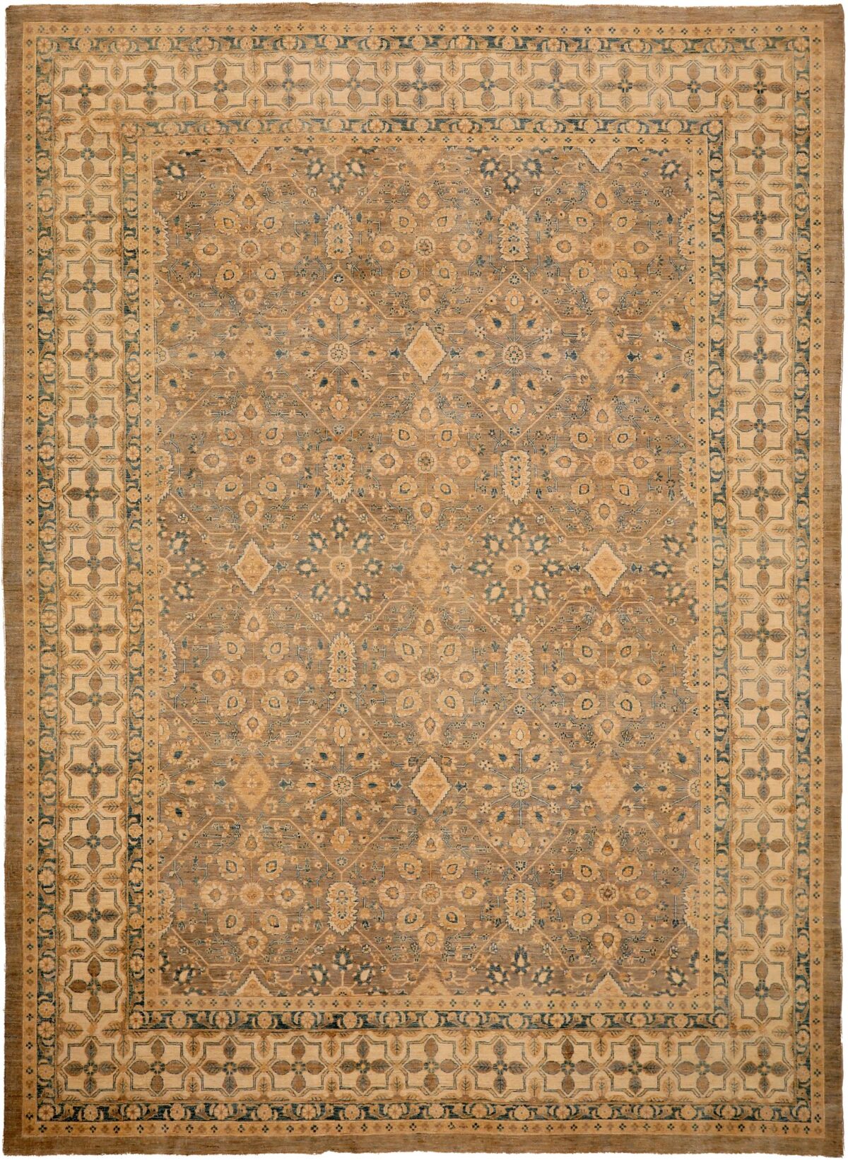 Thumbnail 14 for Afghanistan Tabriz Transitional Rug 93887