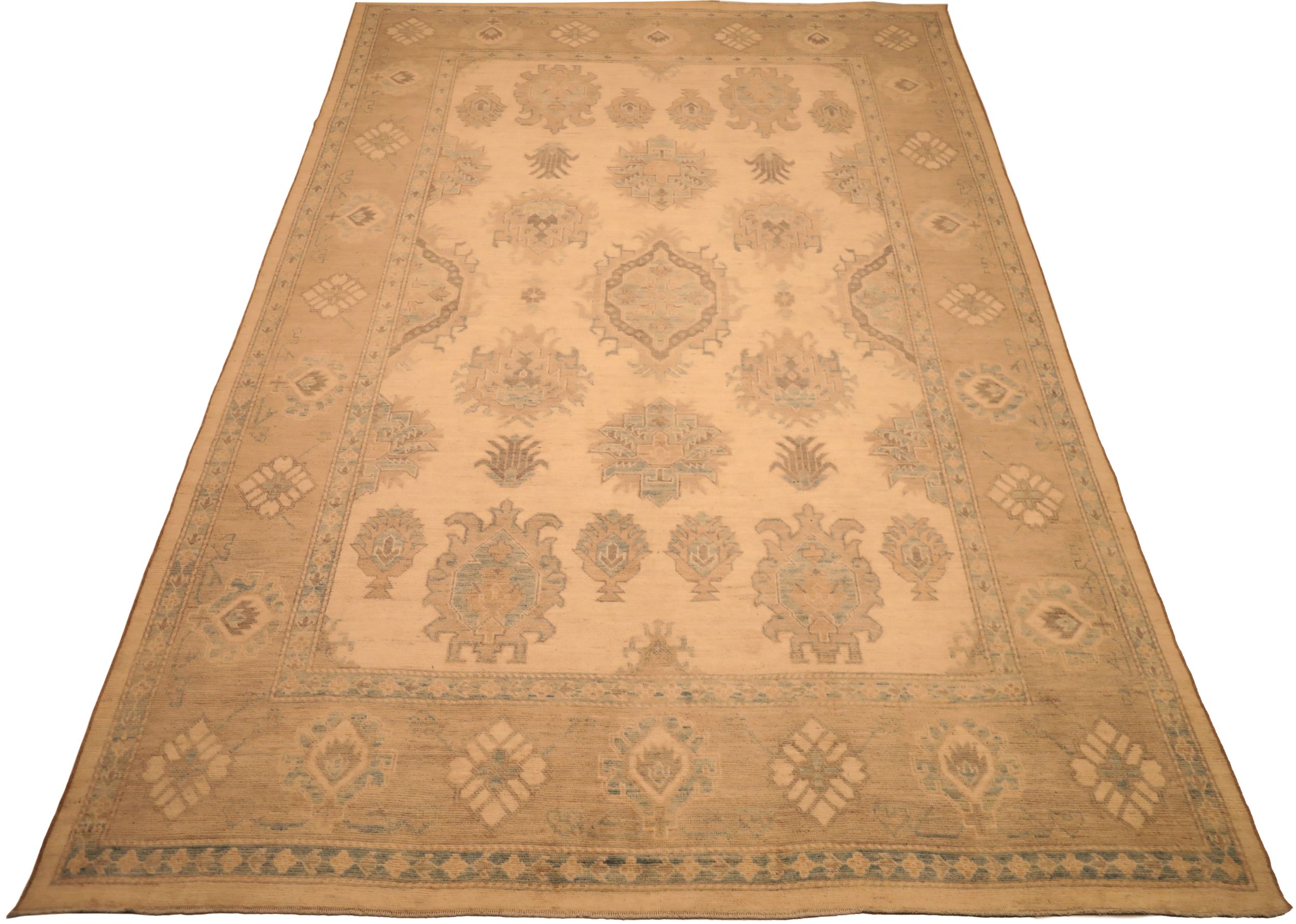 Thumbnail 8 for Afghanistan Oushak Tribal Rug 93893