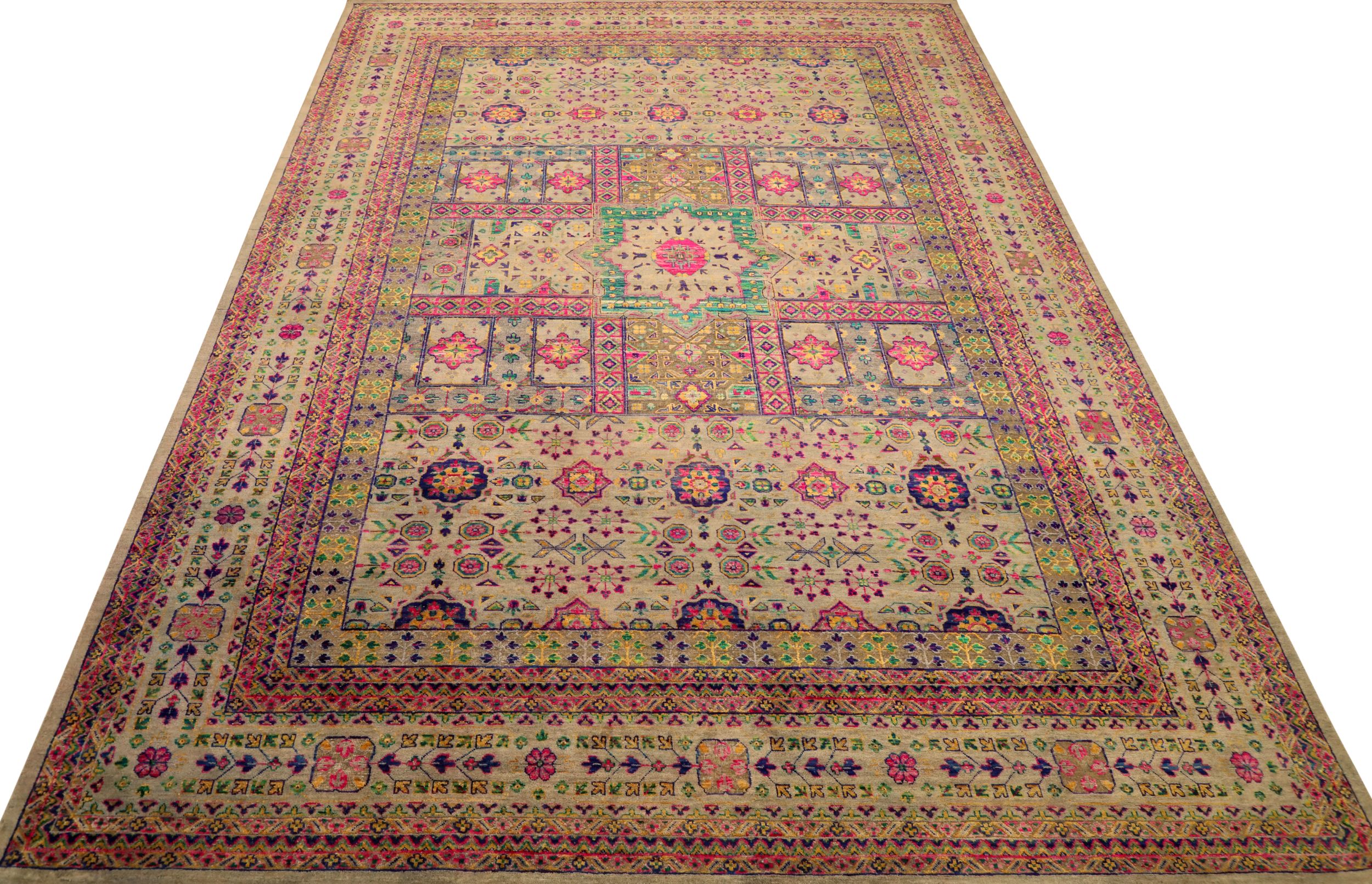 Thumbnail 8 for India Sari Silk Modern / Contemporary Rug 94090