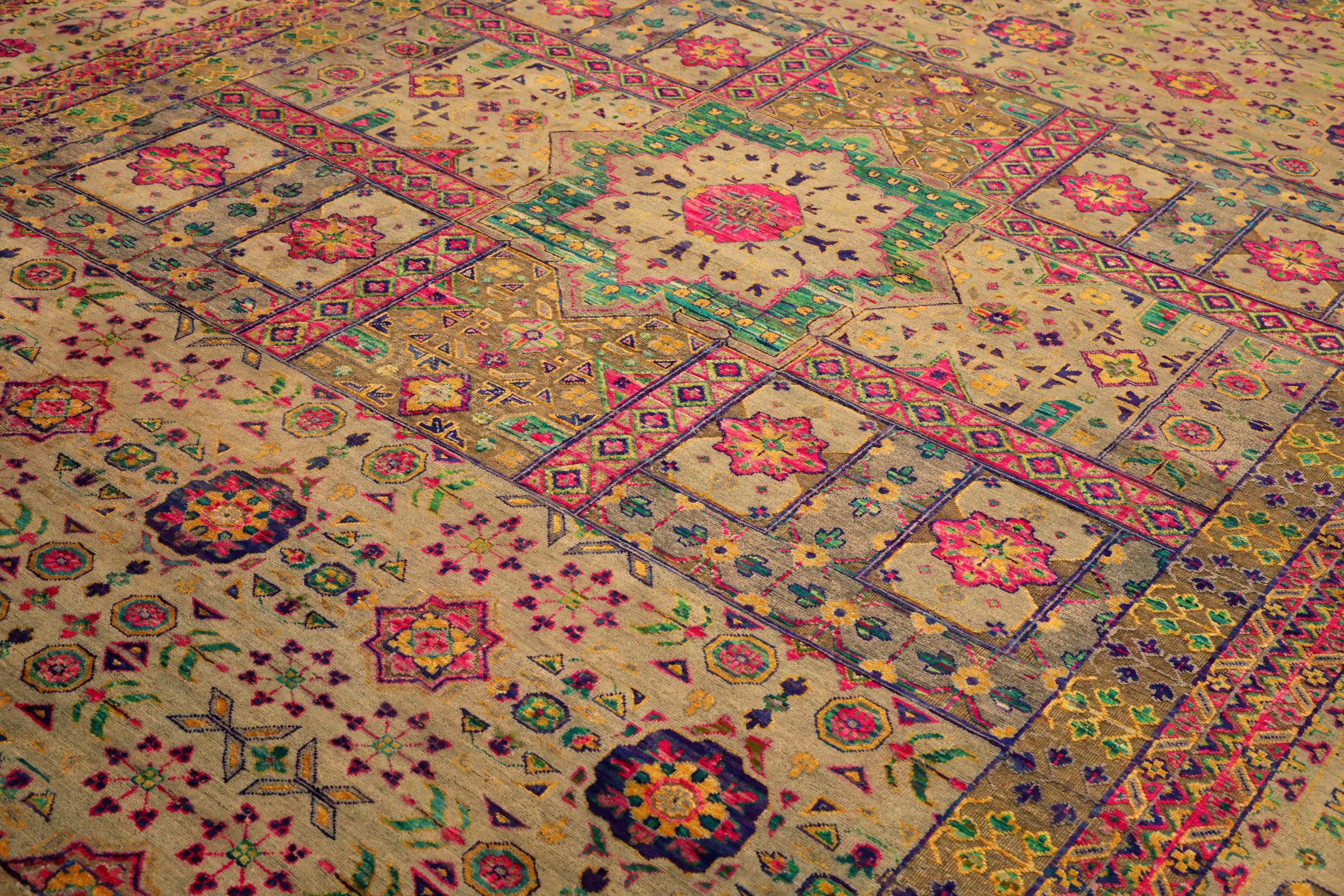 Thumbnail 6 for India Sari Silk Modern / Contemporary Rug 94090