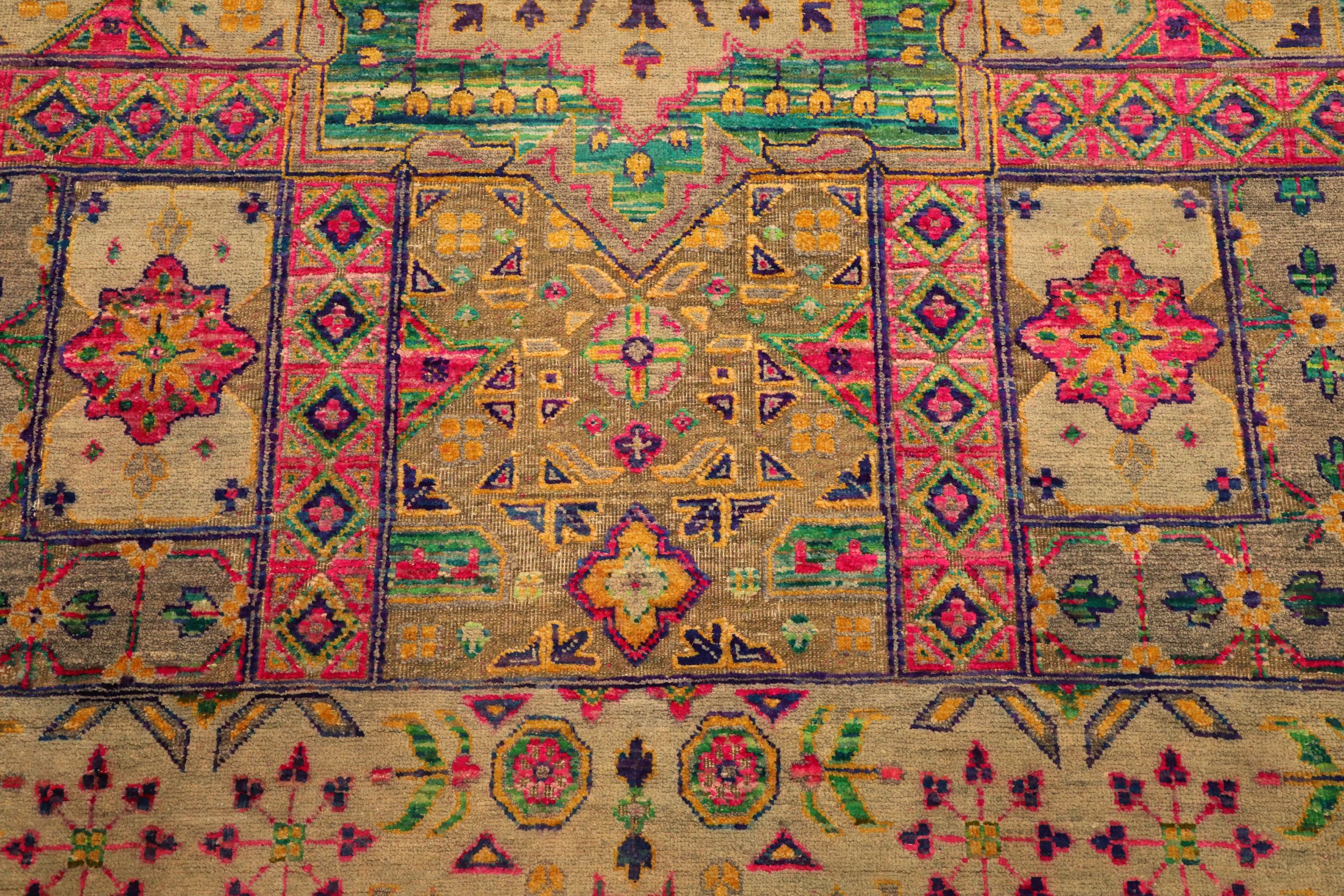 Thumbnail 5 for India Sari Silk Modern / Contemporary Rug 94090