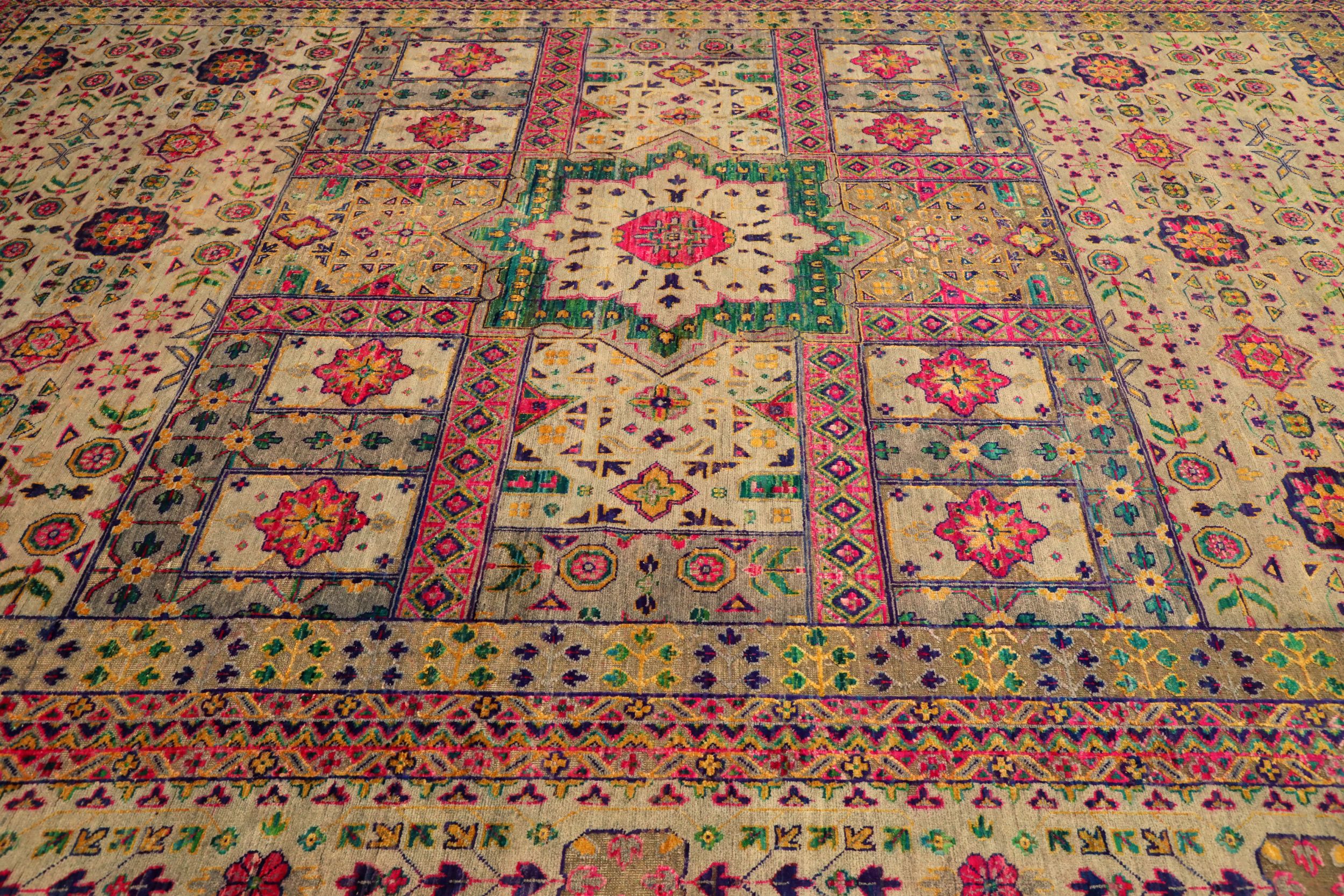 Thumbnail 4 for India Sari Silk Modern / Contemporary Rug 94090