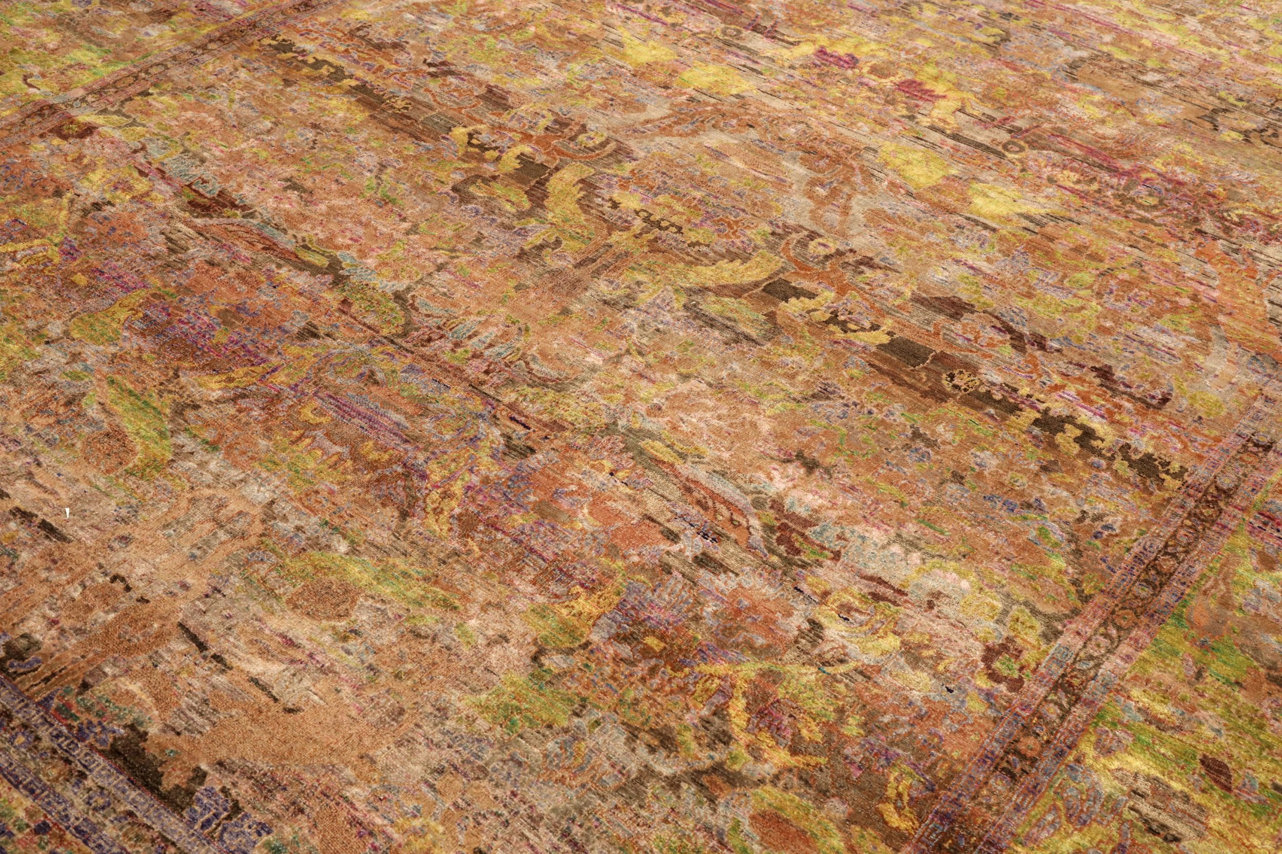 Thumbnail 4 for India Tabriz Modern / Contemporary Rug 94109