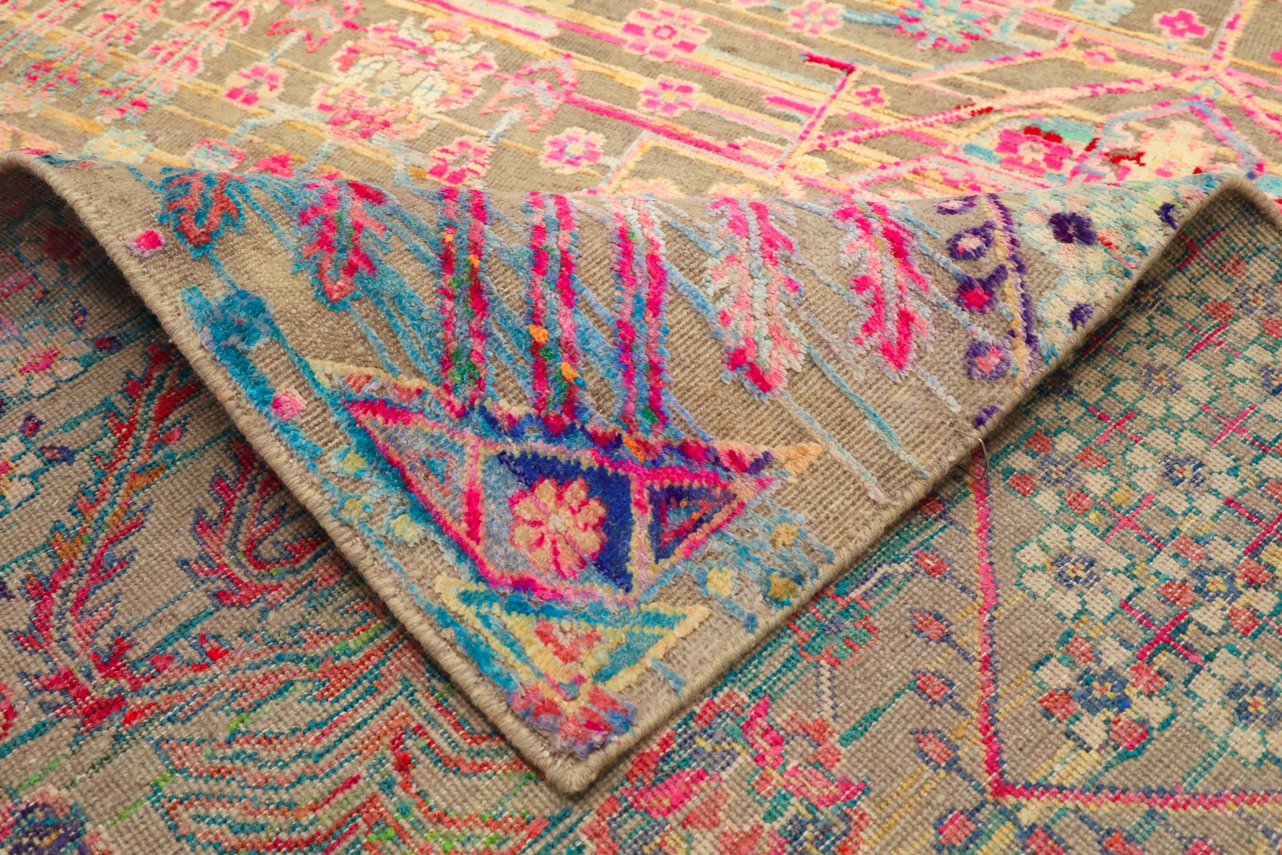 Thumbnail 7 for India Sari Silk Modern / Contemporary Rug 94125