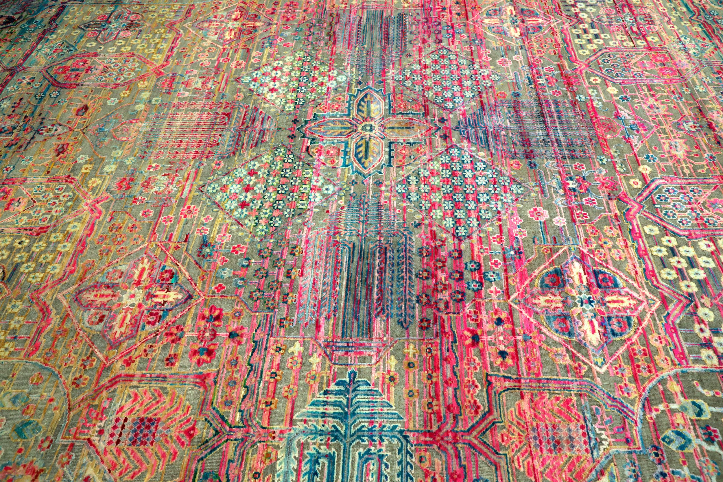 Thumbnail 4 for India Sari Silk Modern / Contemporary Rug 94125