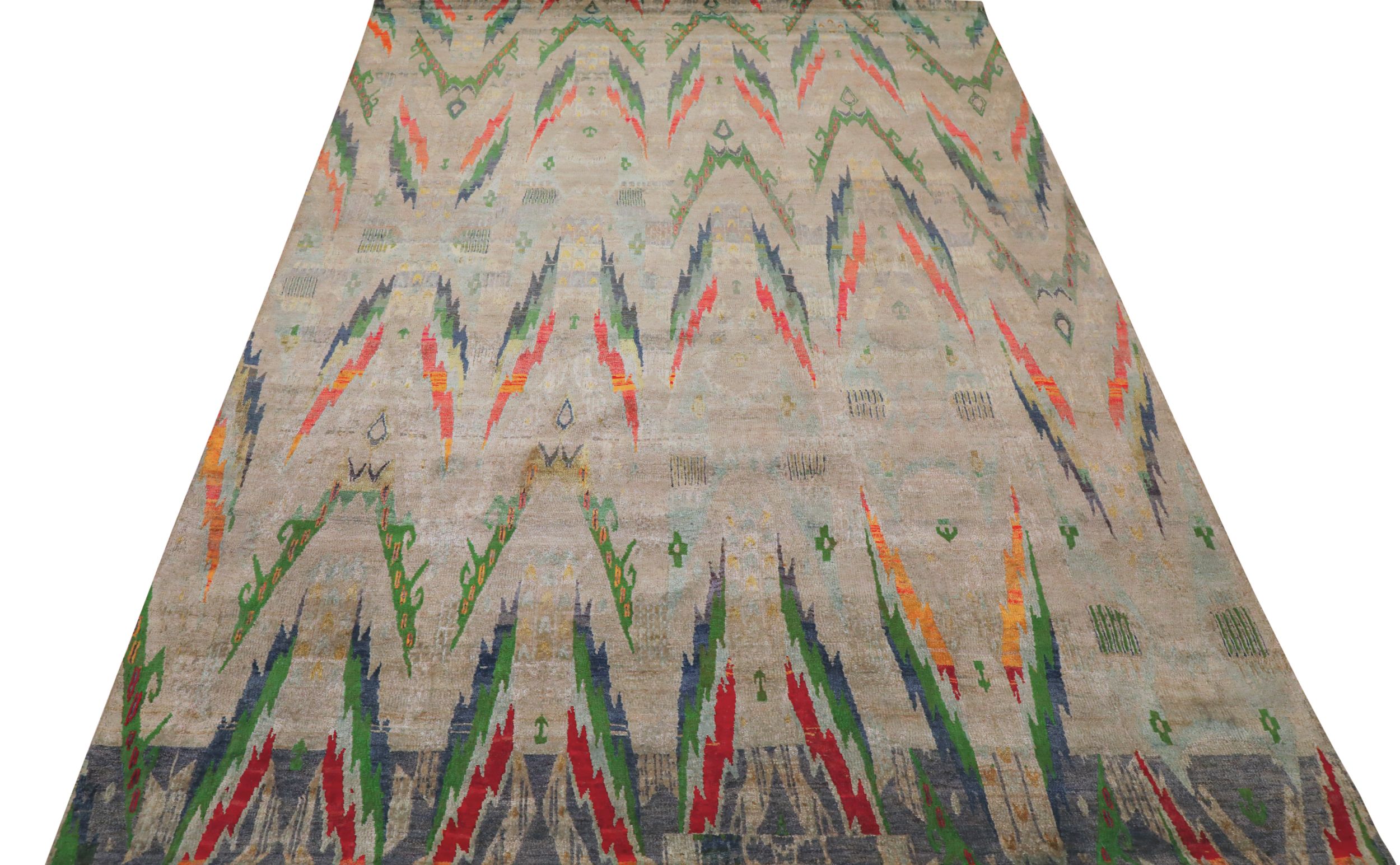 Thumbnail 8 for India Sari Silk Modern / Contemporary Rug 94131