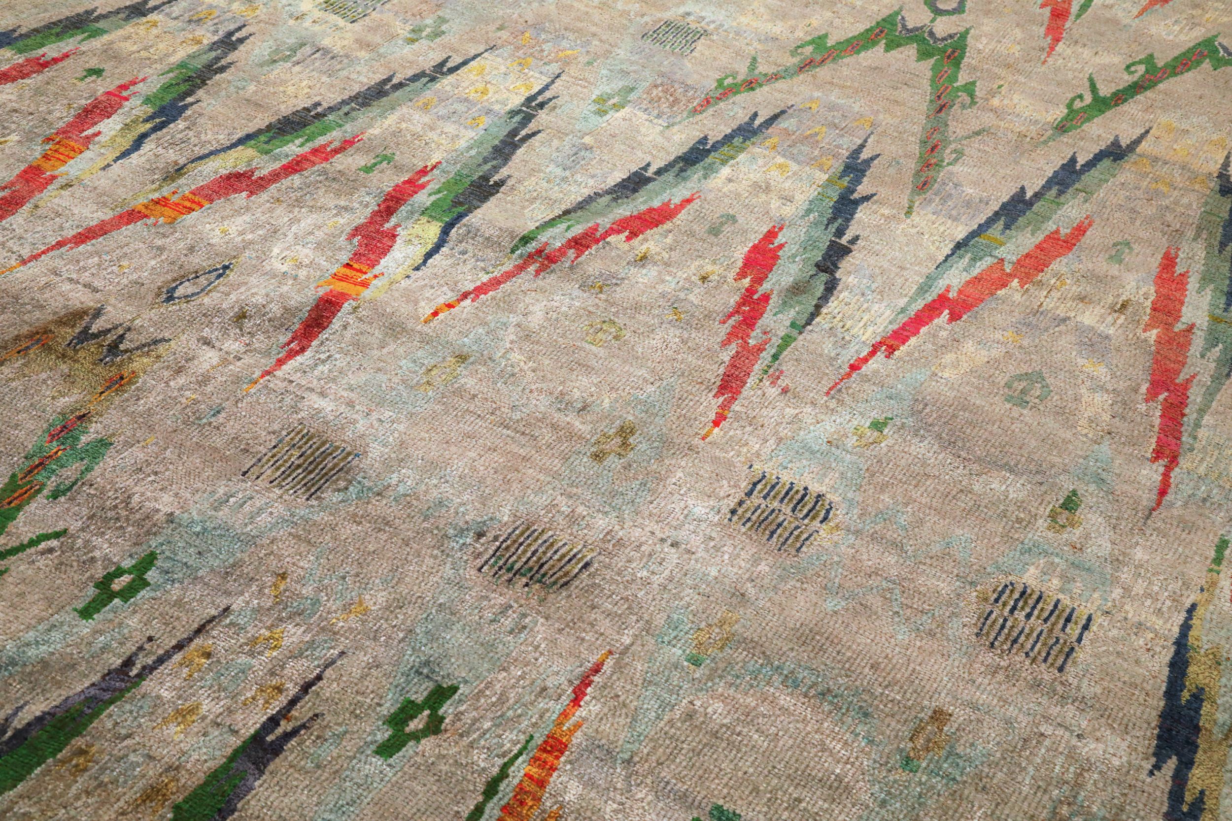 Thumbnail 5 for India Sari Silk Modern / Contemporary Rug 94131