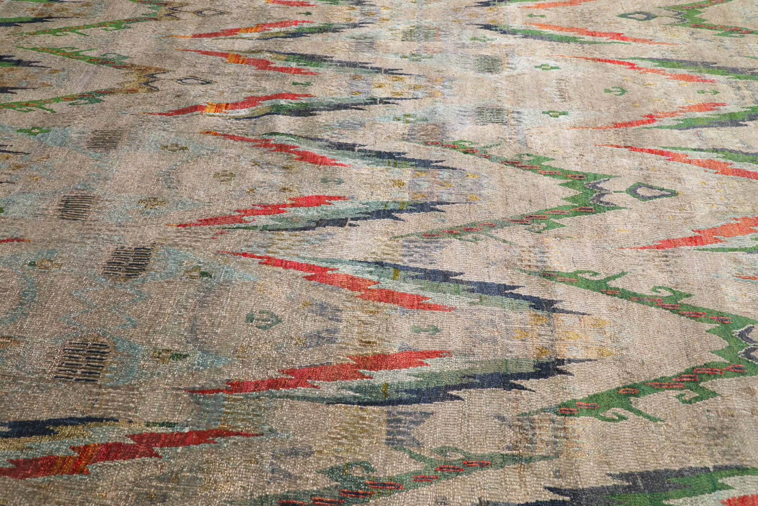 Thumbnail 4 for India Sari Silk Modern / Contemporary Rug 94131