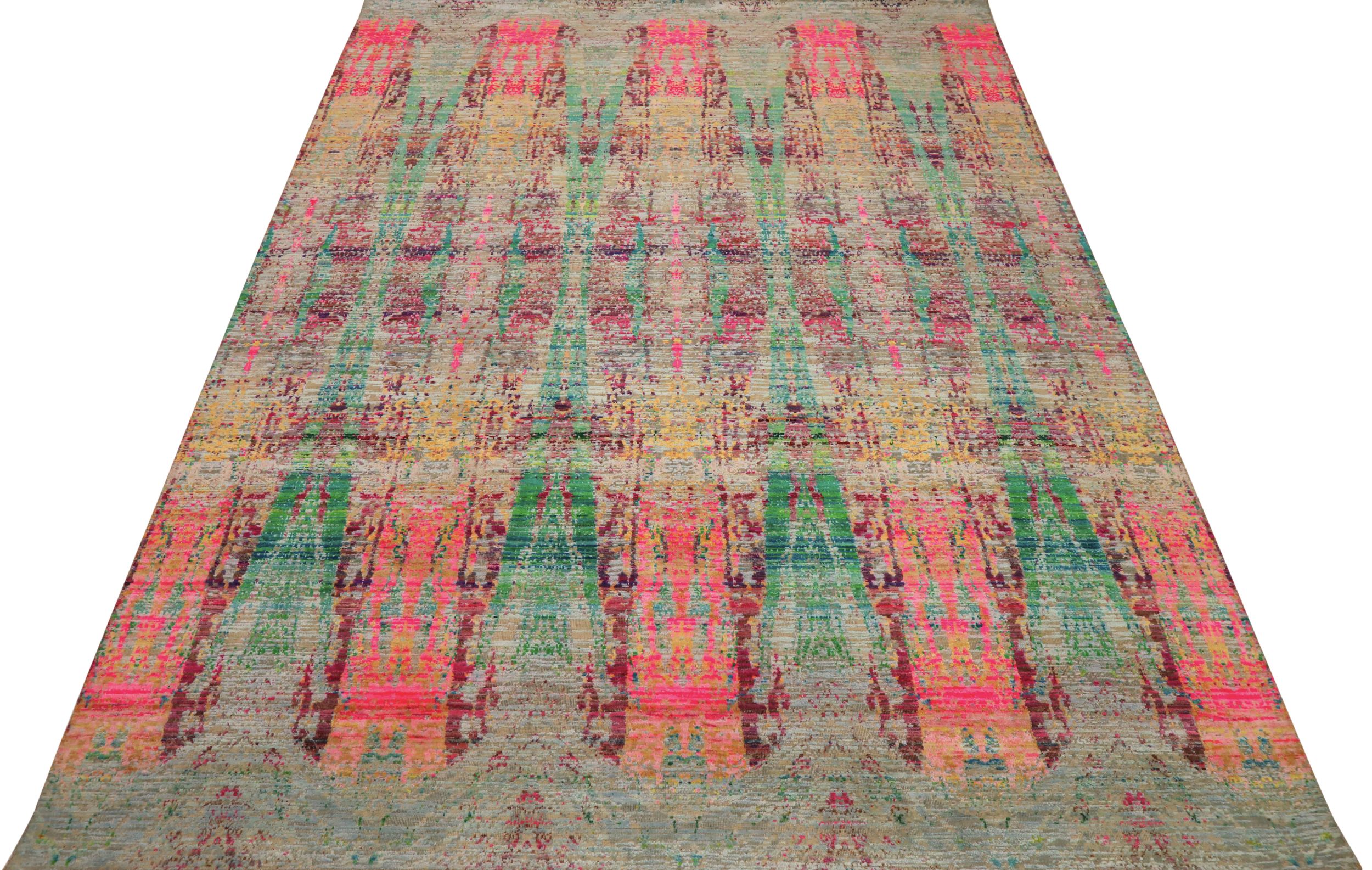 Thumbnail 7 for India Sari Silk Modern / Contemporary Rug 94164