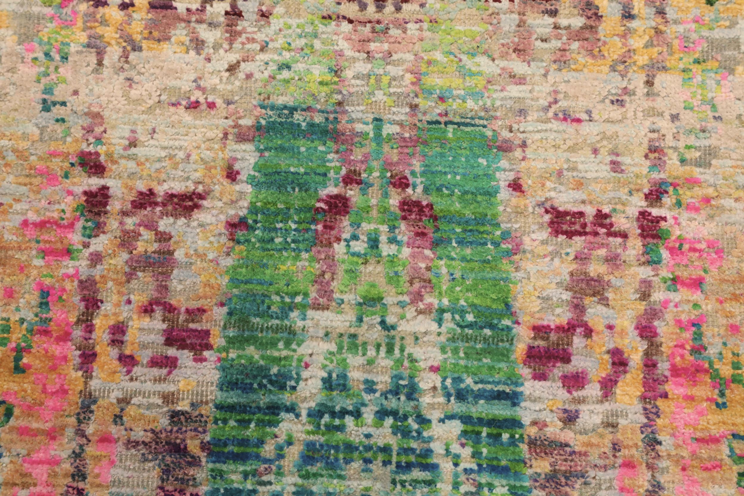 Thumbnail 8 for India Sari Silk Modern / Contemporary Rug 94164