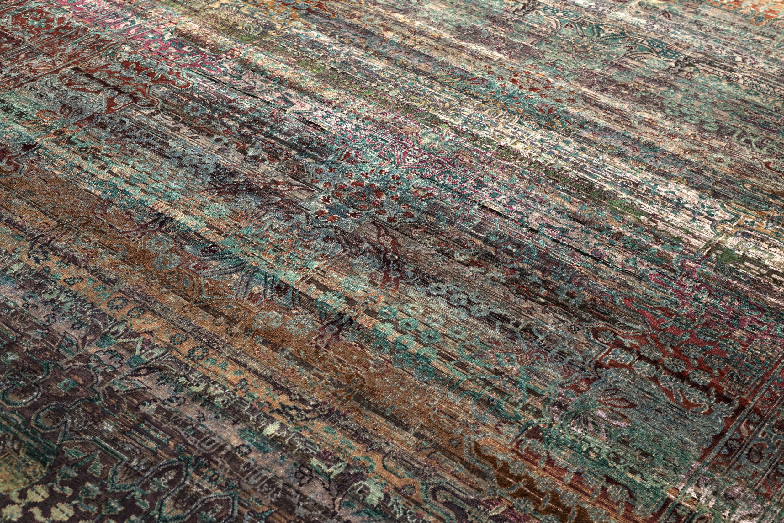 Thumbnail 5 for India Tabriz Modern / Contemporary Rug 94165