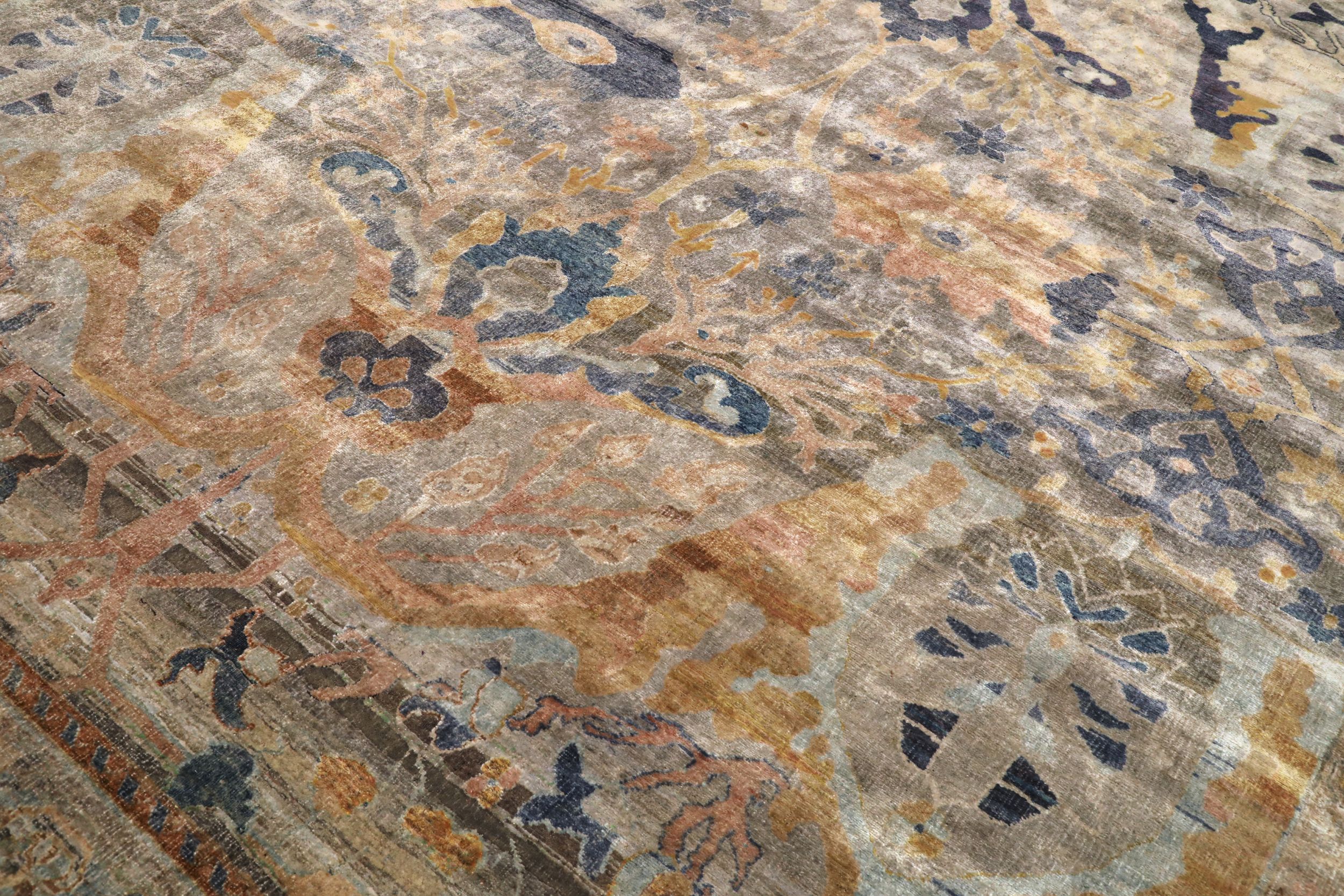 Thumbnail 4 for India Bijar Modern / Contemporary Rug 94176