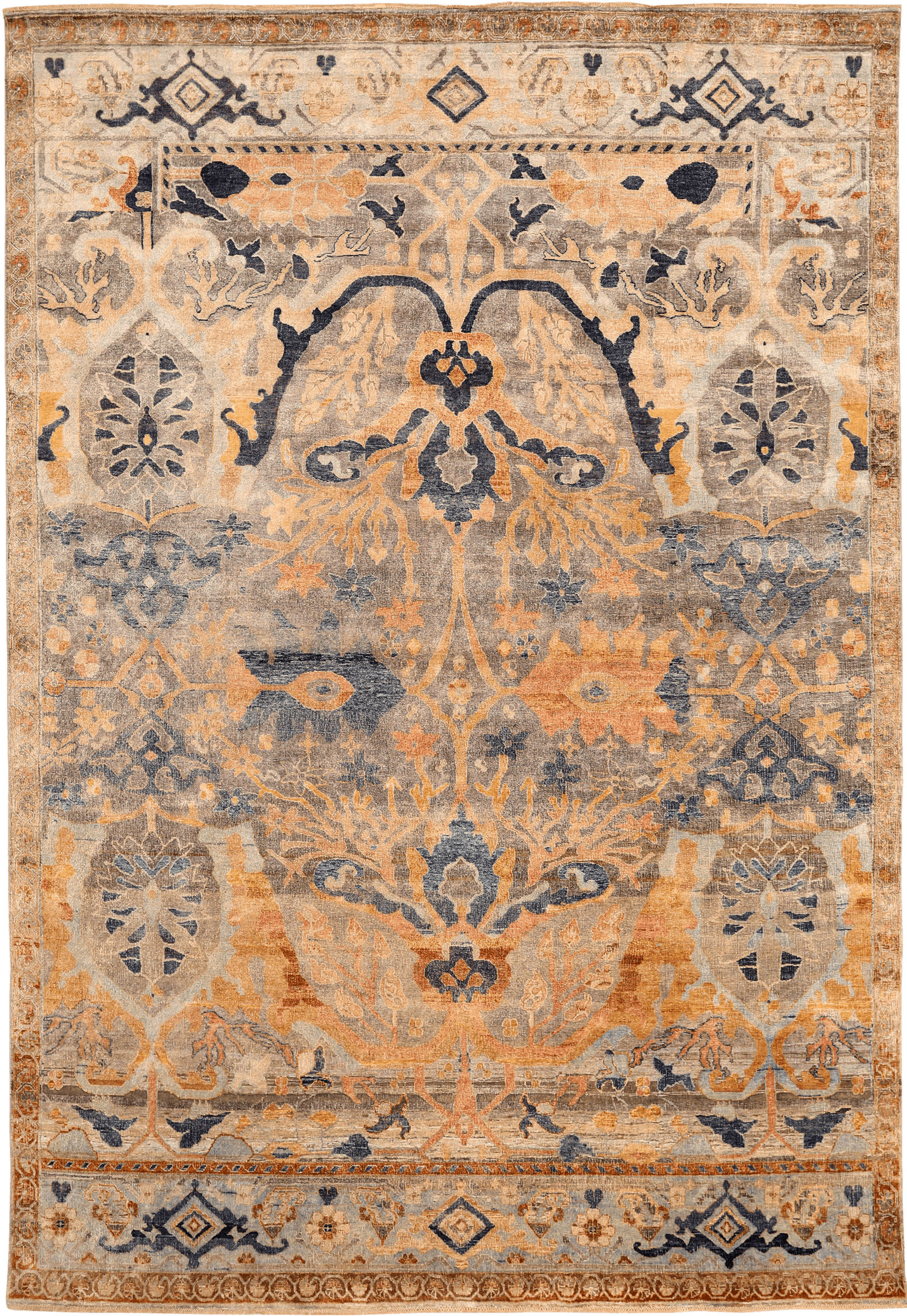 Thumbnail 2 for India Bijar Modern / Contemporary Rug 94176
