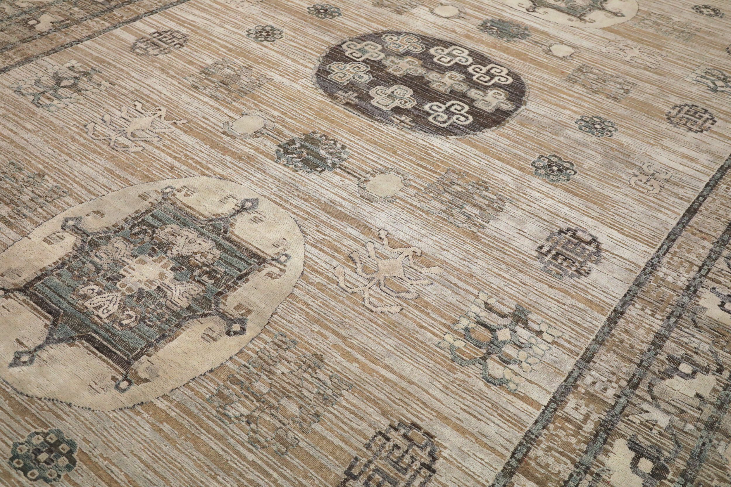 Thumbnail 4 for India Khotan Modern / Contemporary Rug 94183