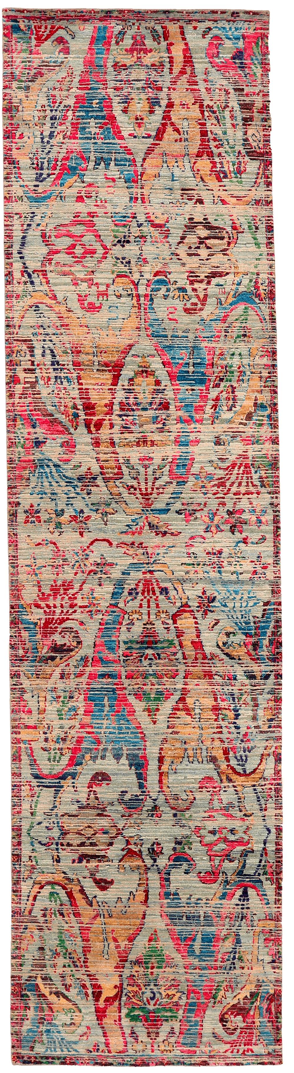 Thumbnail 2 for India Sari Silk Modern / Contemporary Rug 94210