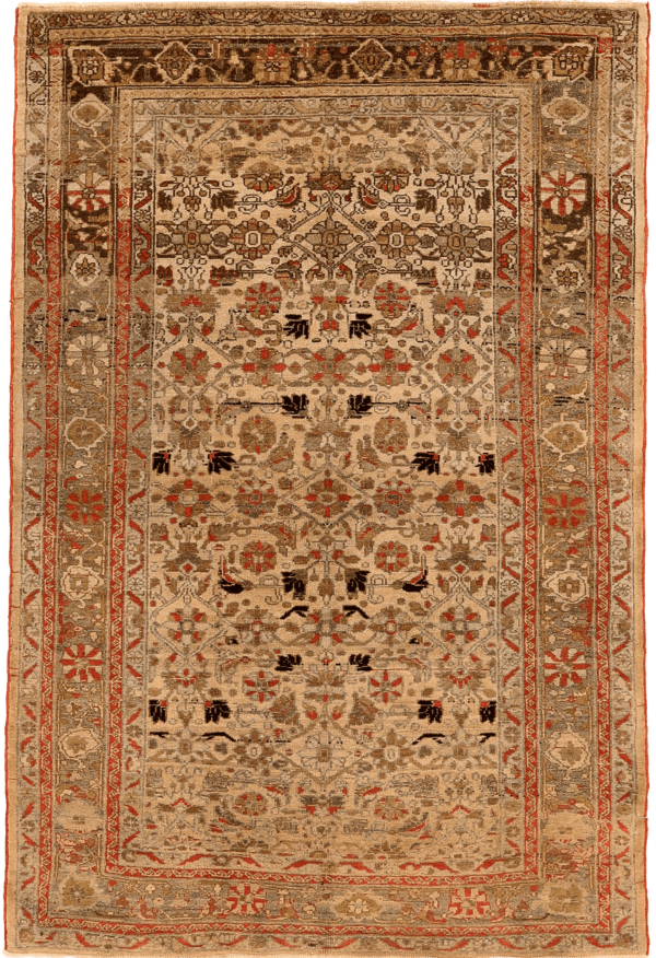 Thumbnail 4 for Antique Persian Malayer Traditional Rug 94220