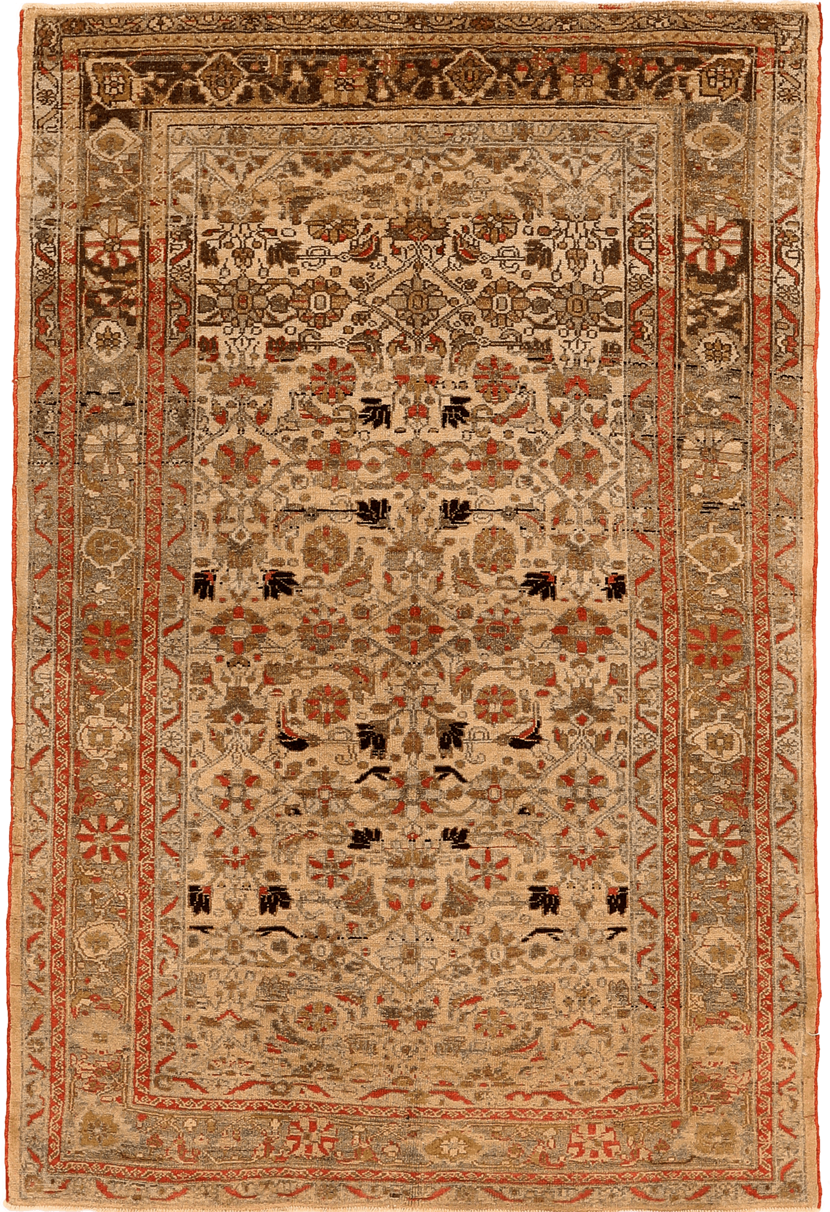 Thumbnail 2 for Antique Persian Malayer Traditional Rug 94220