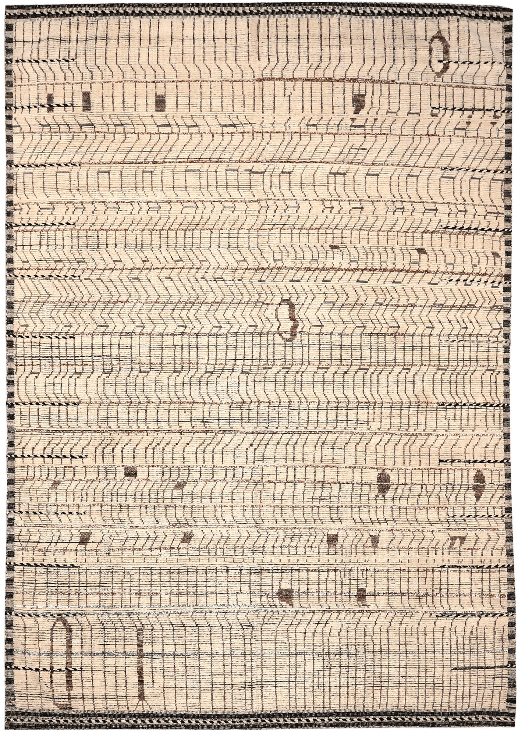 Thumbnail 2 for Afghanistan Moroccan Tribal Rug 94349