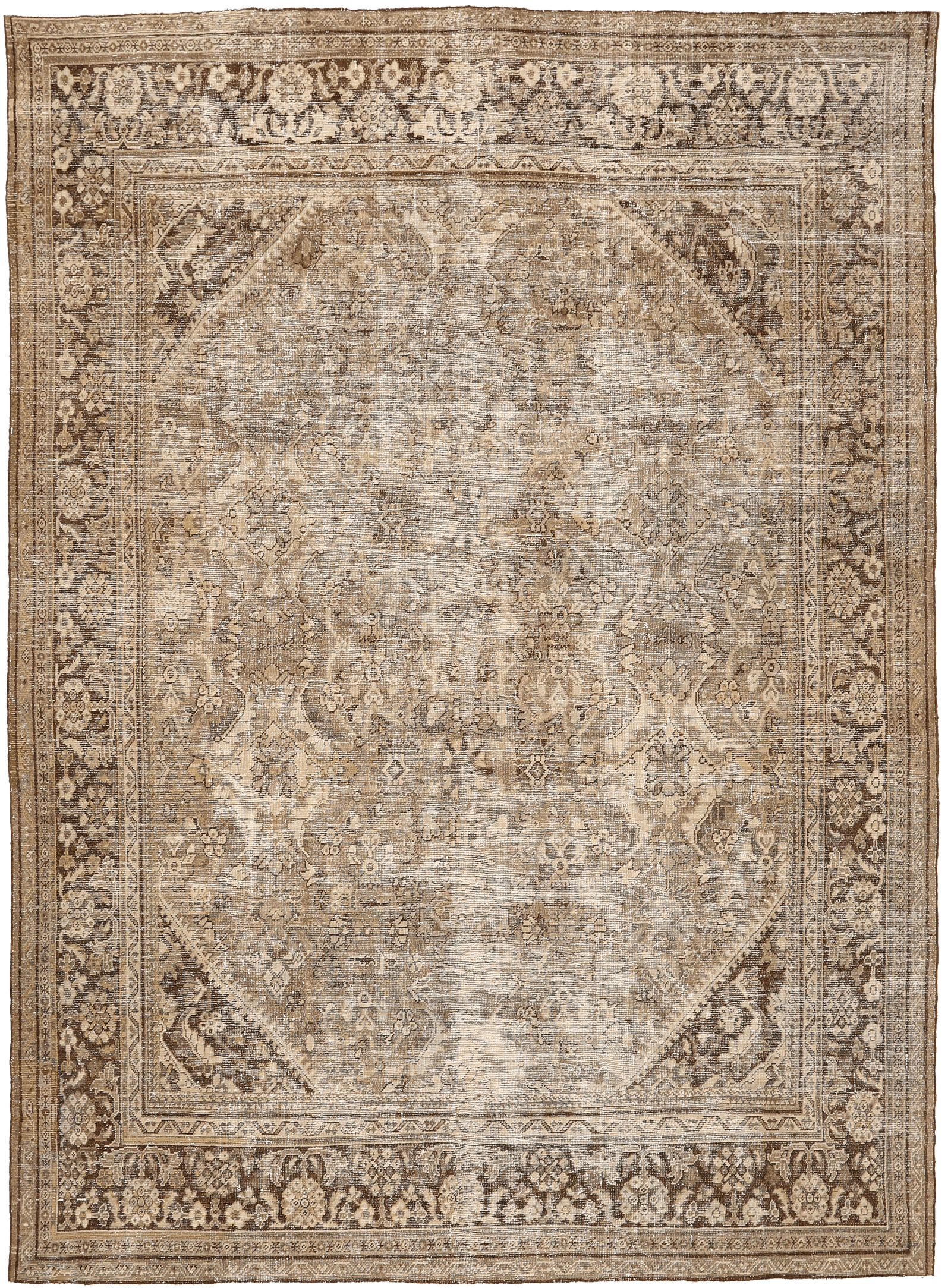 Thumbnail 2 for Antique Persian Mahal Traditional Rug 94555