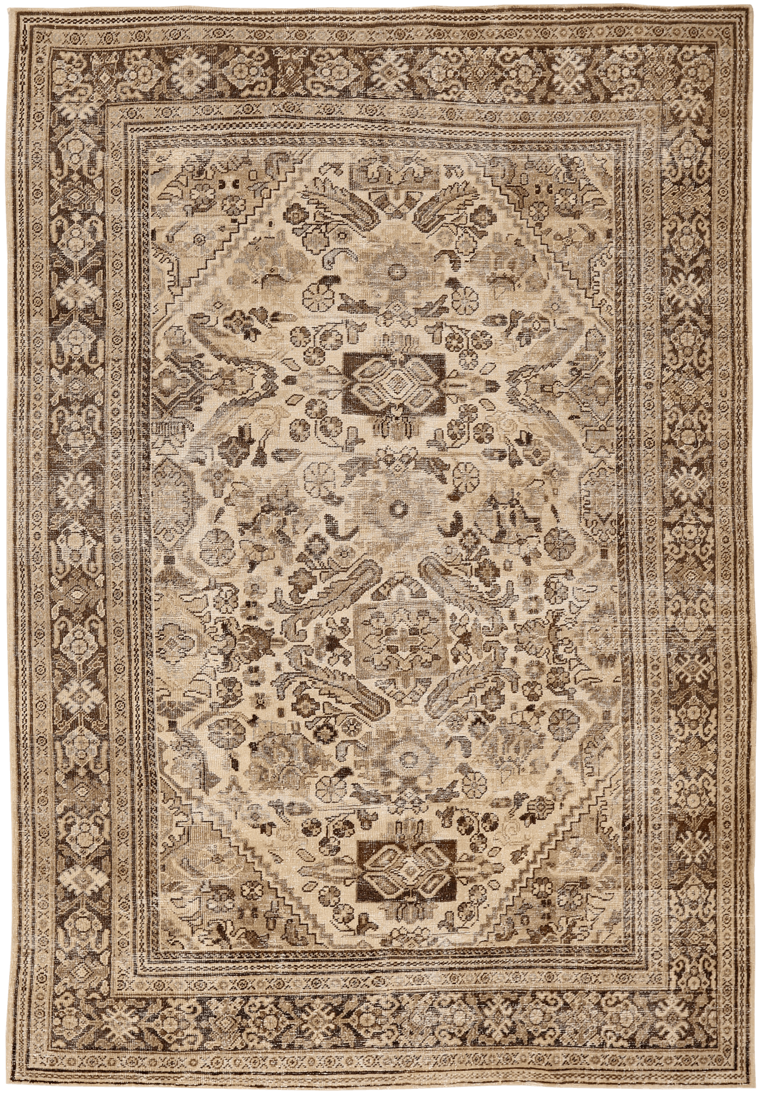 Thumbnail 2 for Antique Persian Mahal Traditional Rug 94556