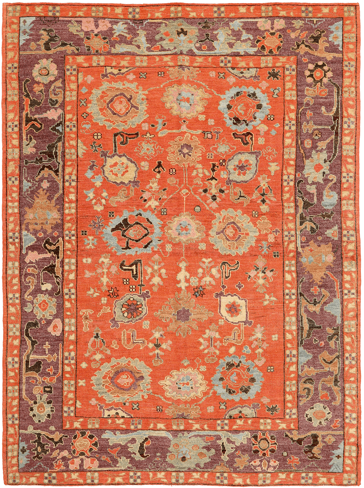 Thumbnail 2 for Turkey Oushak Tribal Rug 94595