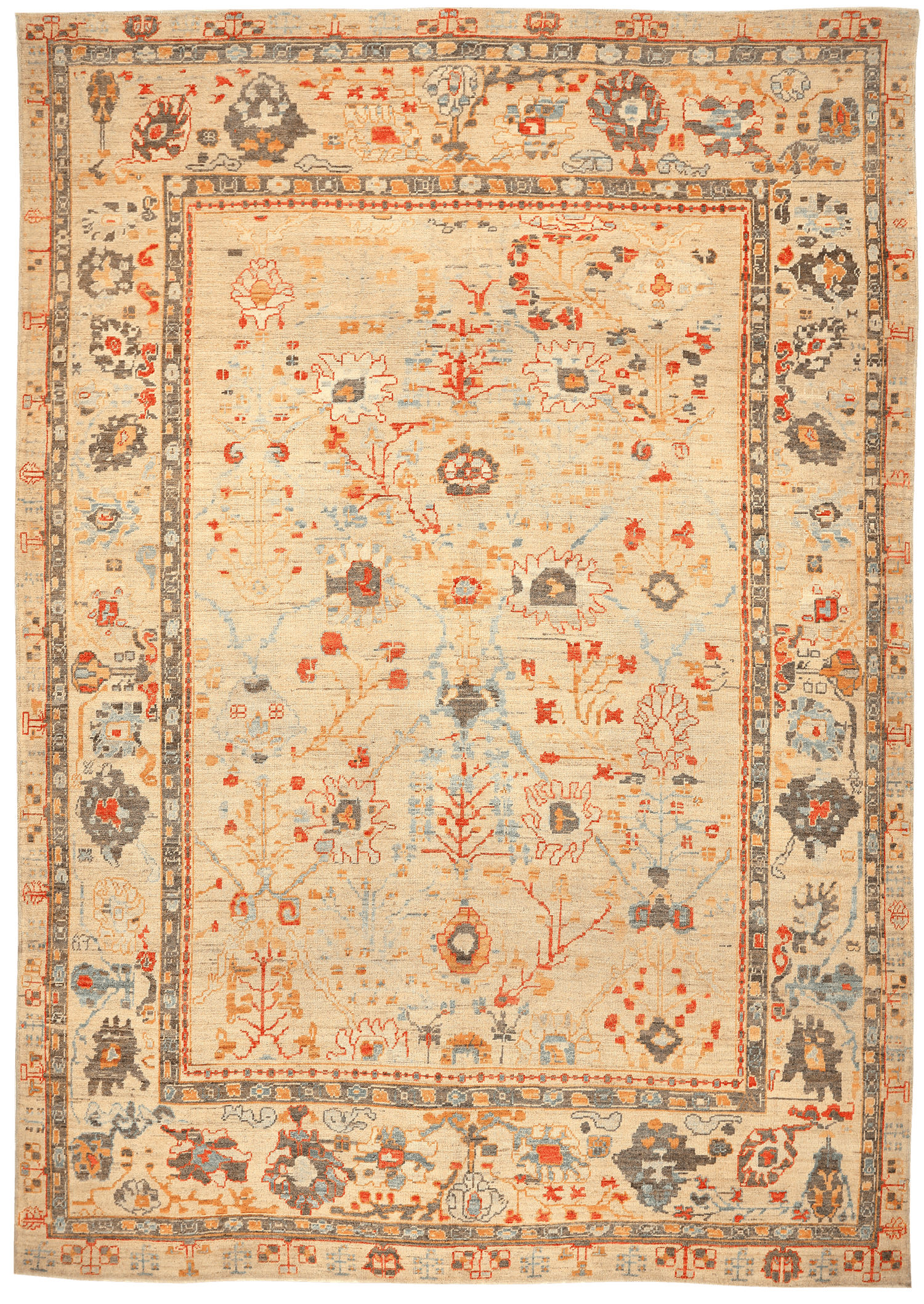 Thumbnail 2 for Turkey Oushak Tribal Rug 94609