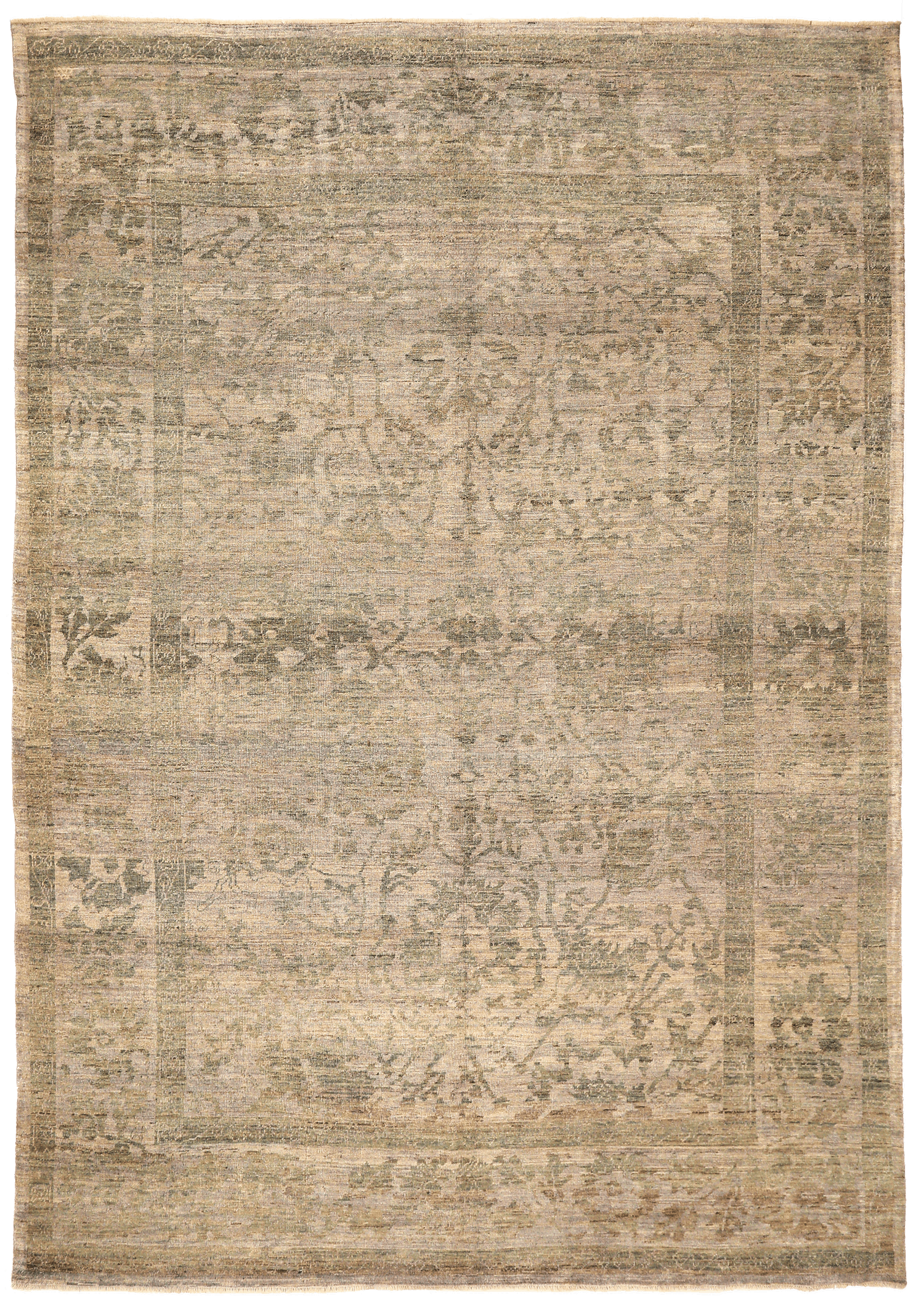 Thumbnail 2 for Turkey Oushak Tribal Rug 94617