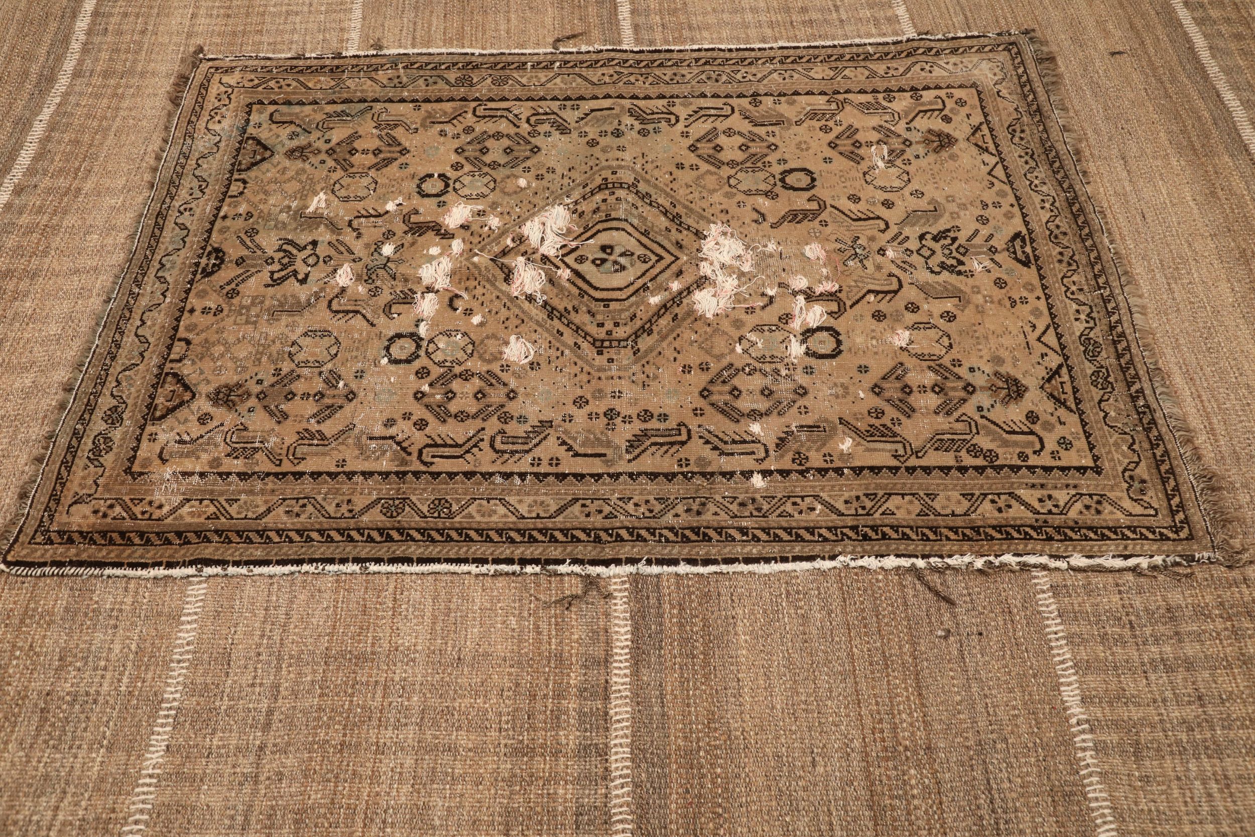 Thumbnail 5 for Turkey Abadeh Tribal Rug 94621