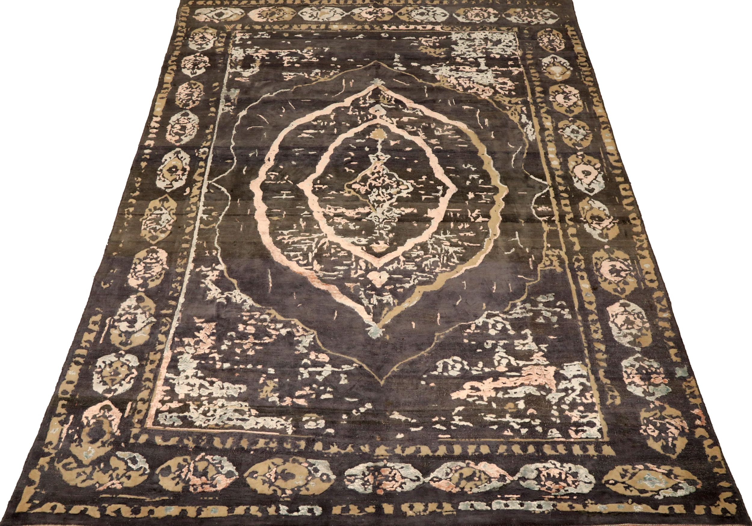 Thumbnail 10 for Turkey Abadeh Tribal Rug 94639