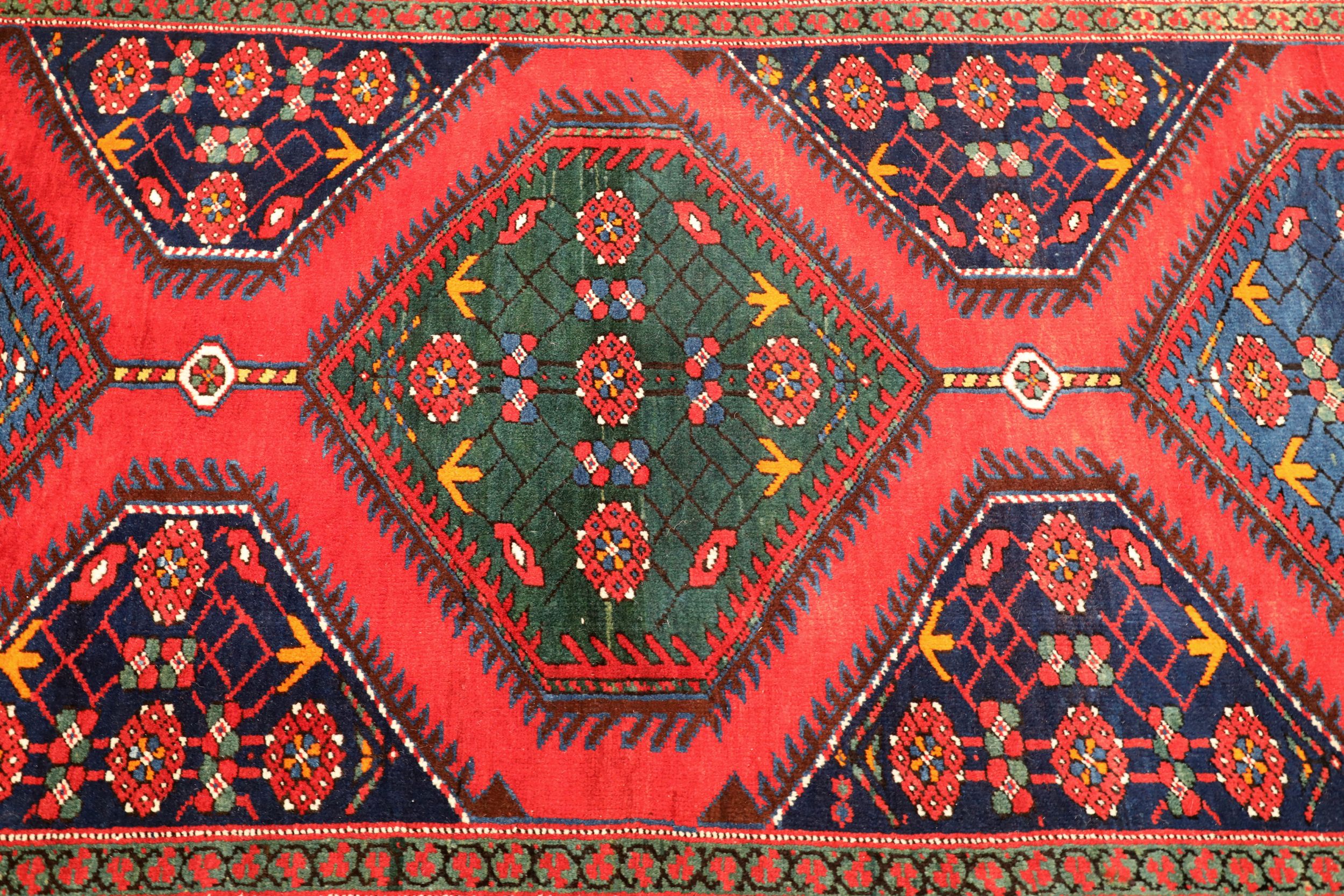 Thumbnail 9 for Antique Persian Heriz Traditional Rug 94652