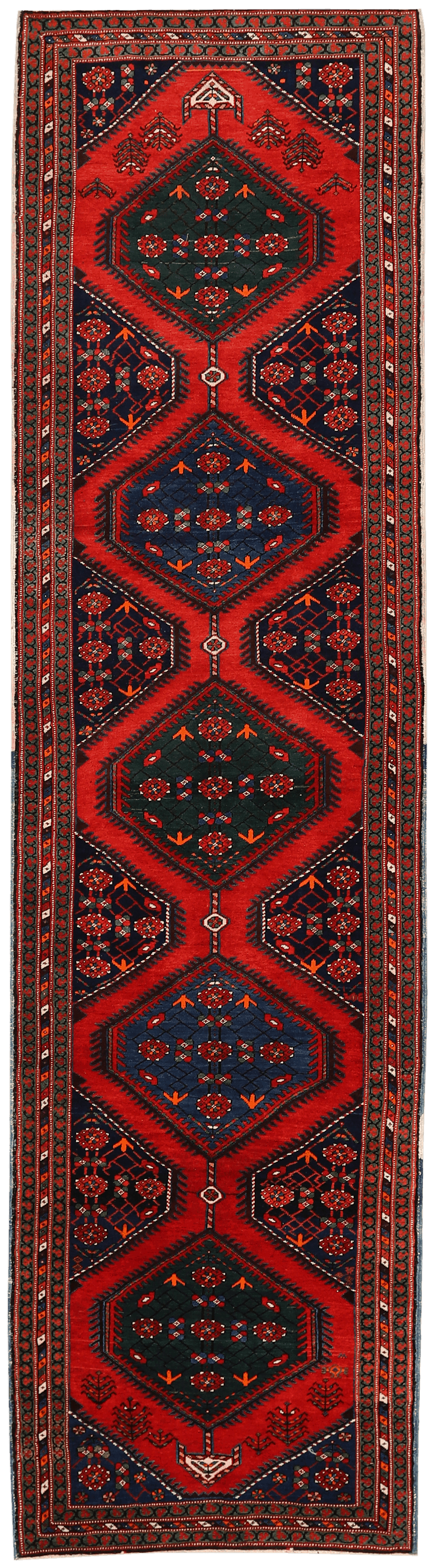 Thumbnail 4 for Antique Persian Heriz Traditional Rug 94652
