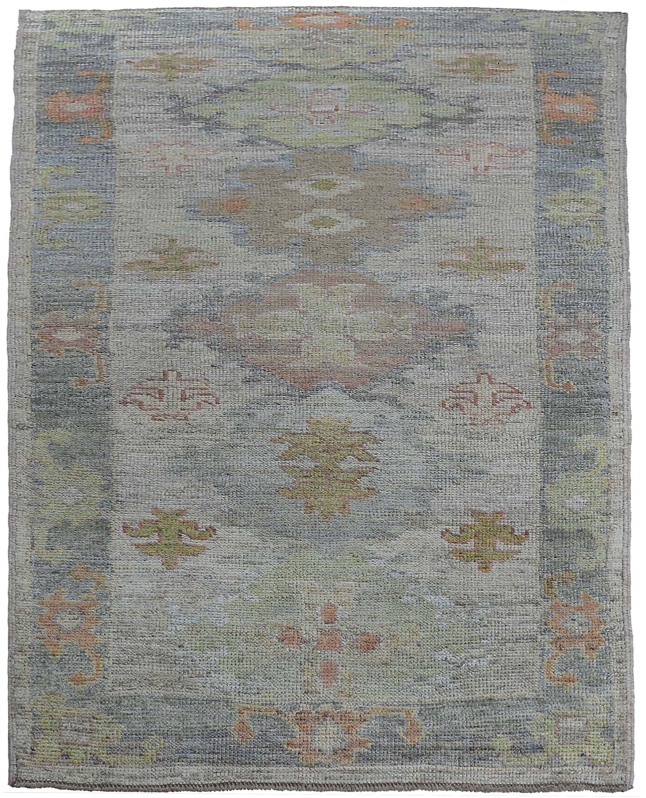 Thumbnail 2 for Turkey Oushak Tribal Rug 95499