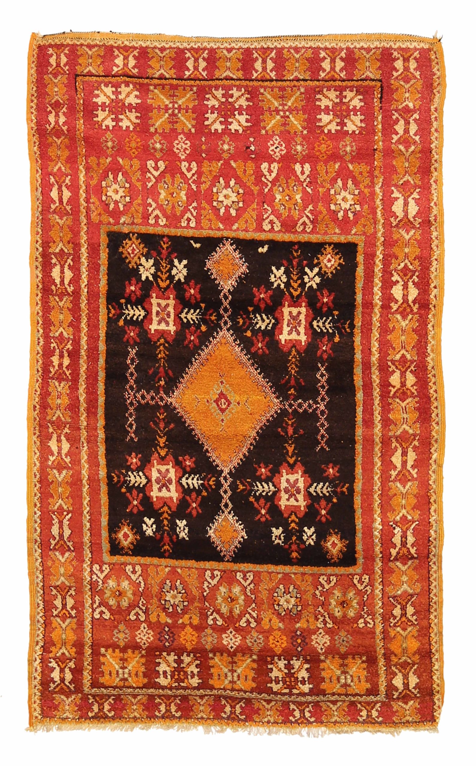Thumbnail 8 for Antique Morocco Moroccan Traditional Rug 92027