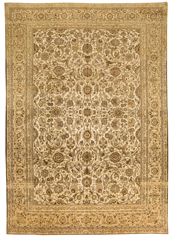 Thumbnail 6 for Antique Persian Tabriz Traditional Rug 10455