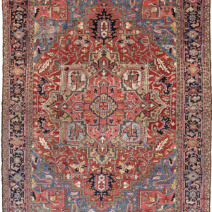 Thumbnail 15 for Antique Persian Heriz Traditional Rug 69544