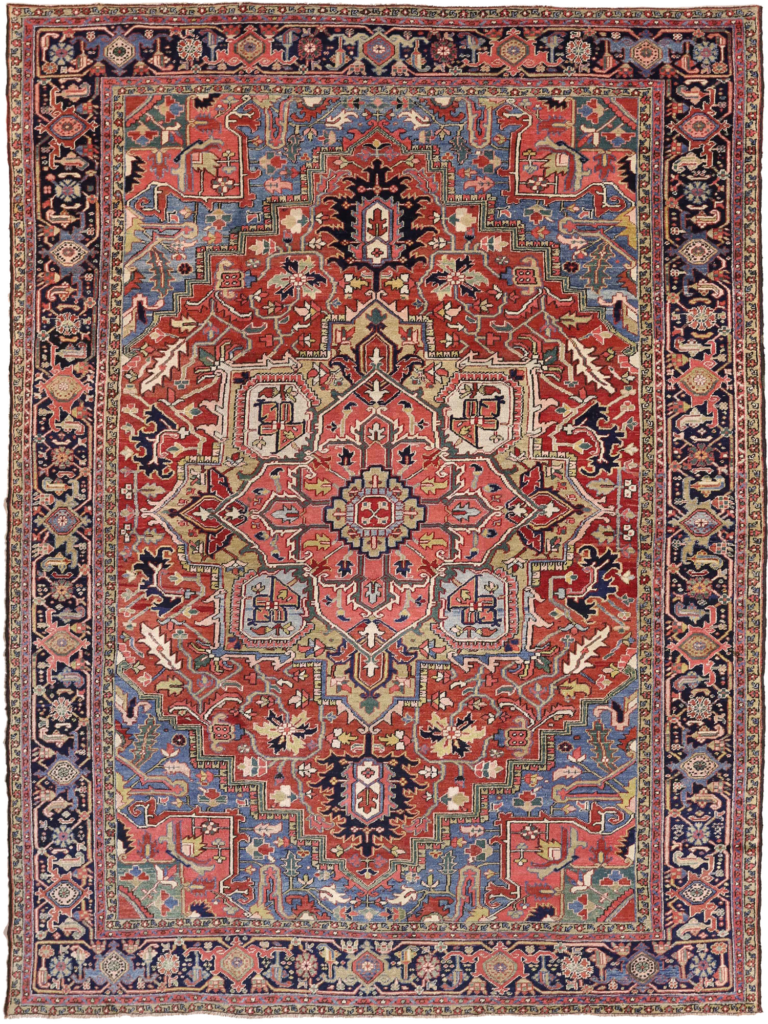 Thumbnail 5 for Antique Persian Heriz Traditional Rug 69544
