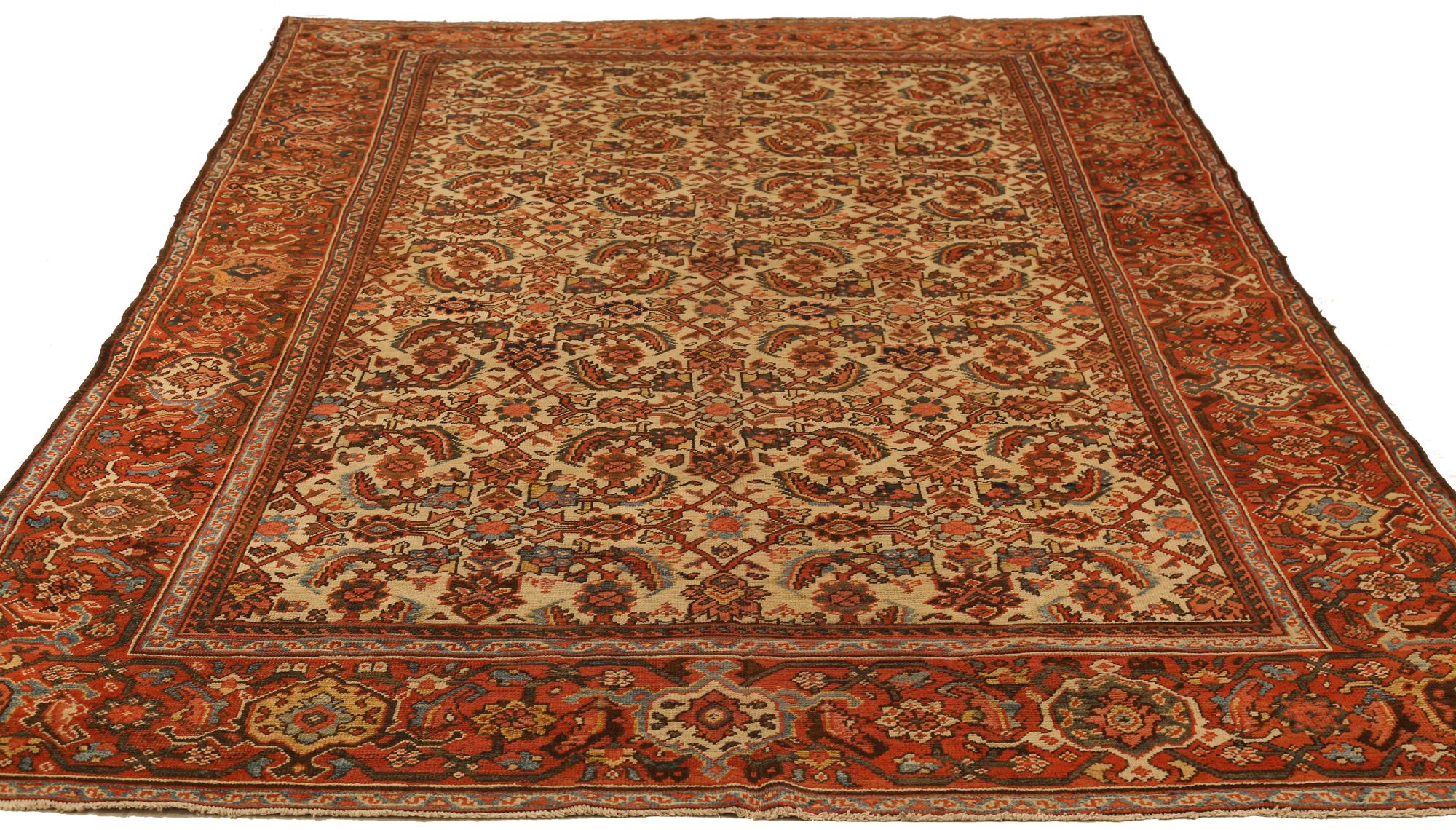 Thumbnail 3 for Antique Persian Sultanabad Traditional Rug 71130