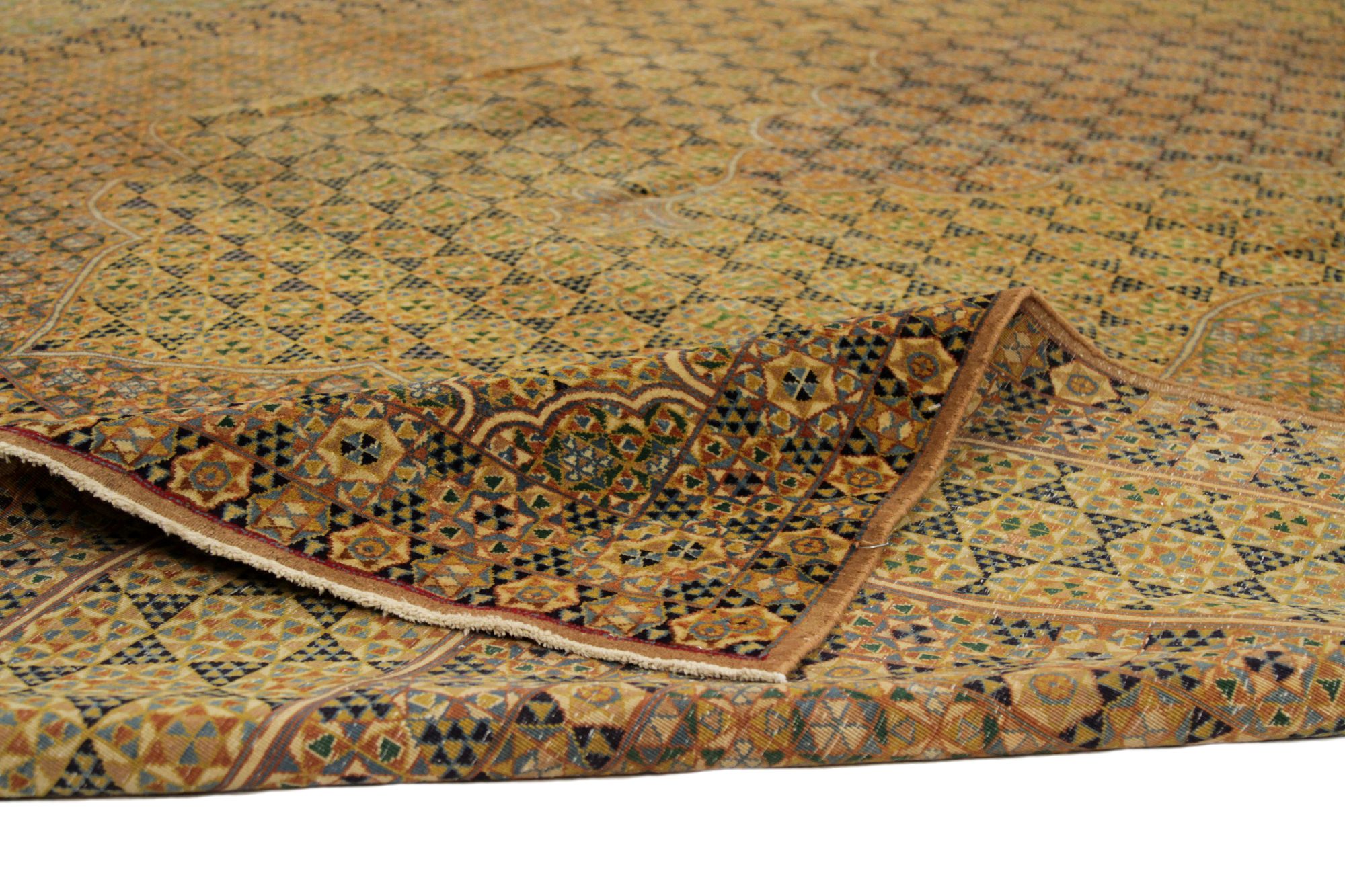 Thumbnail 5 for Antique Persian Mashad Transitional Rug 88809