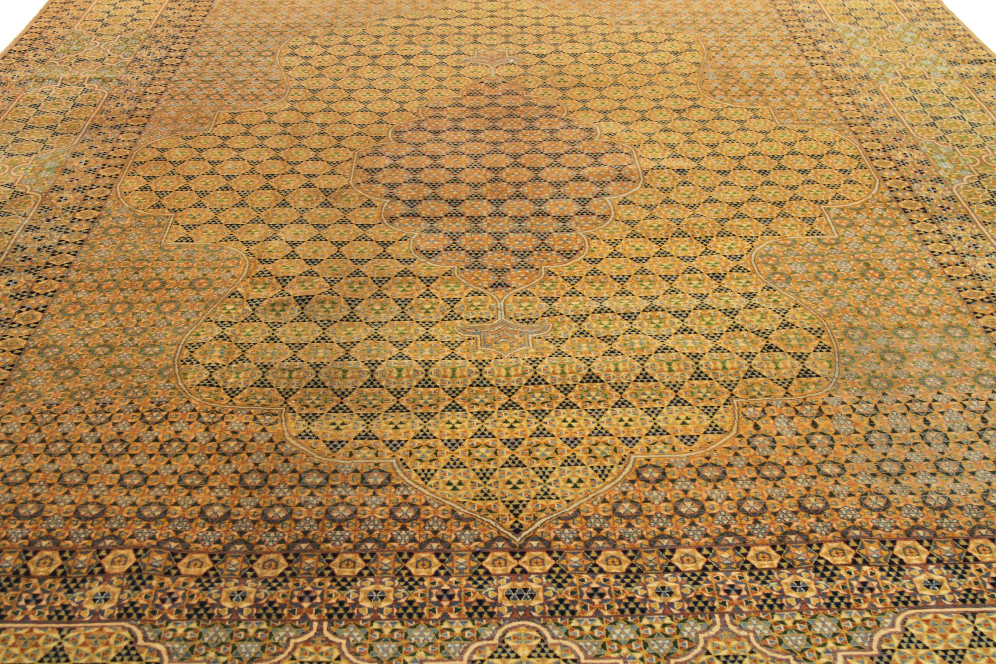 Thumbnail 3 for Antique Persian Mashad Transitional Rug 88809